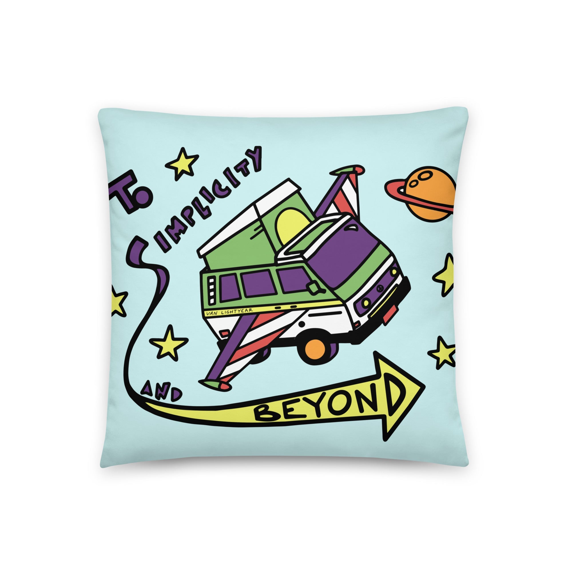 Van Lightyear Throw Pillow - OVERLANDERS Outfitter
