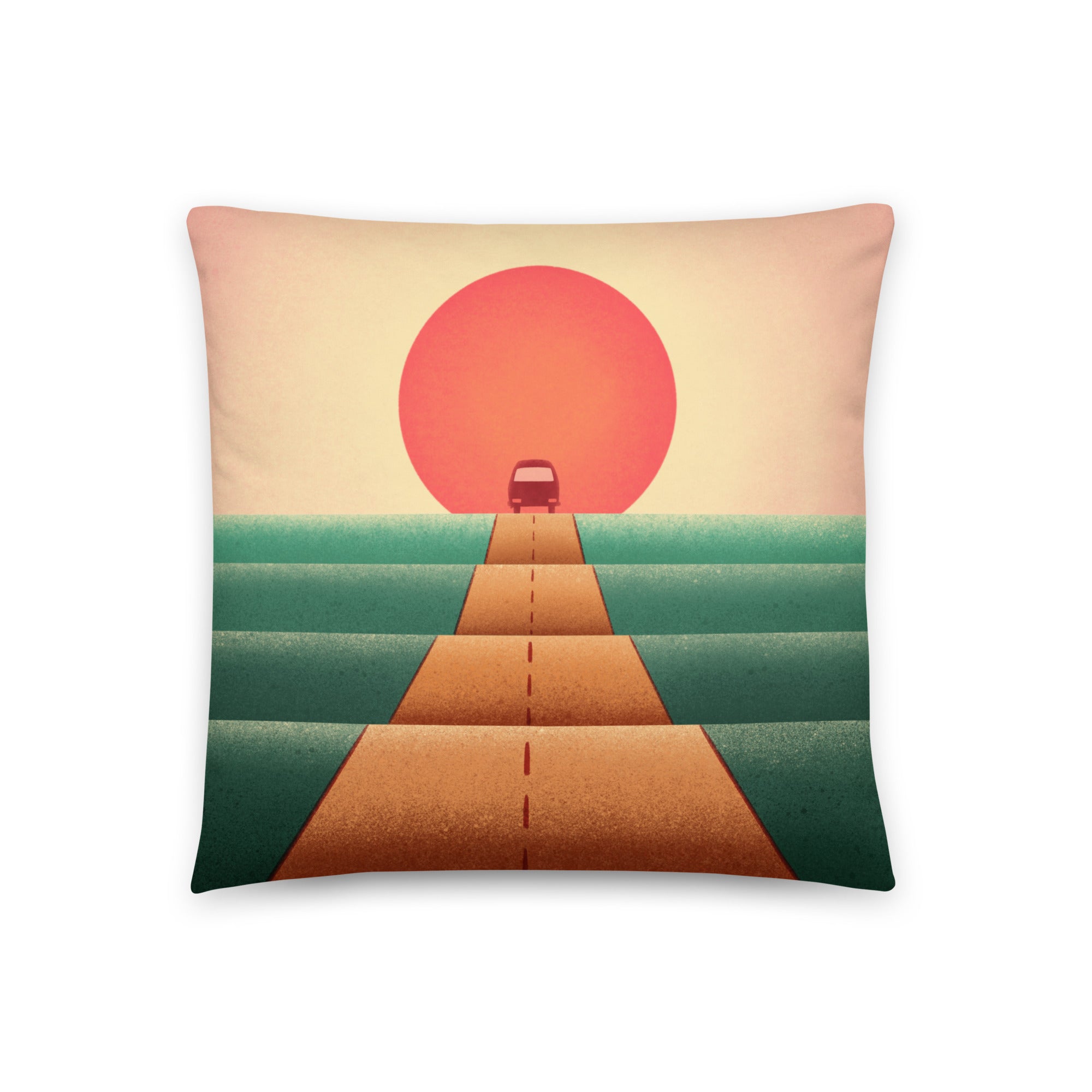 Sunset Road Throw Pillow - OVERLANDERS Outfitter
