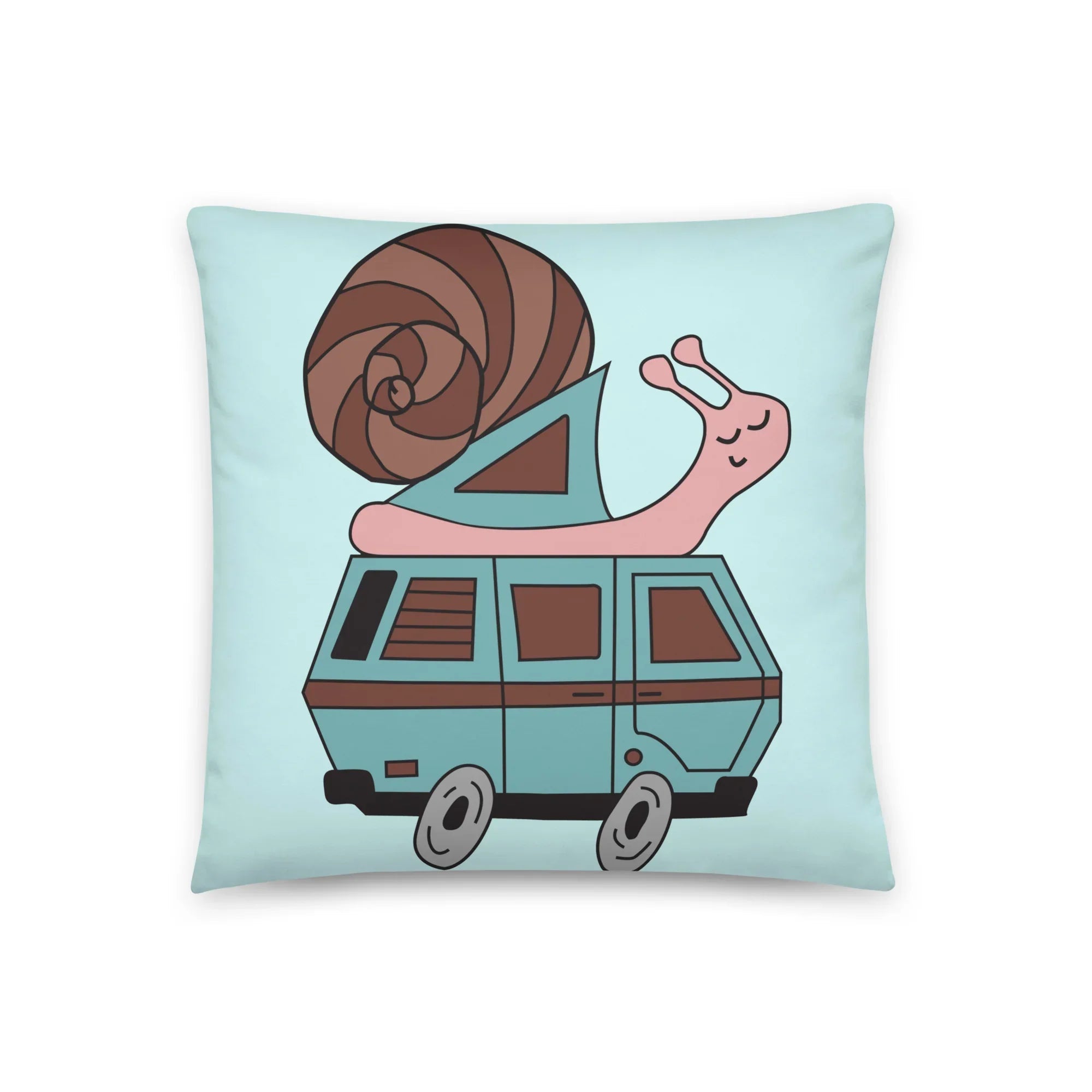 Sally Snail Throw Pillow - OVERLANDERS Outfitter