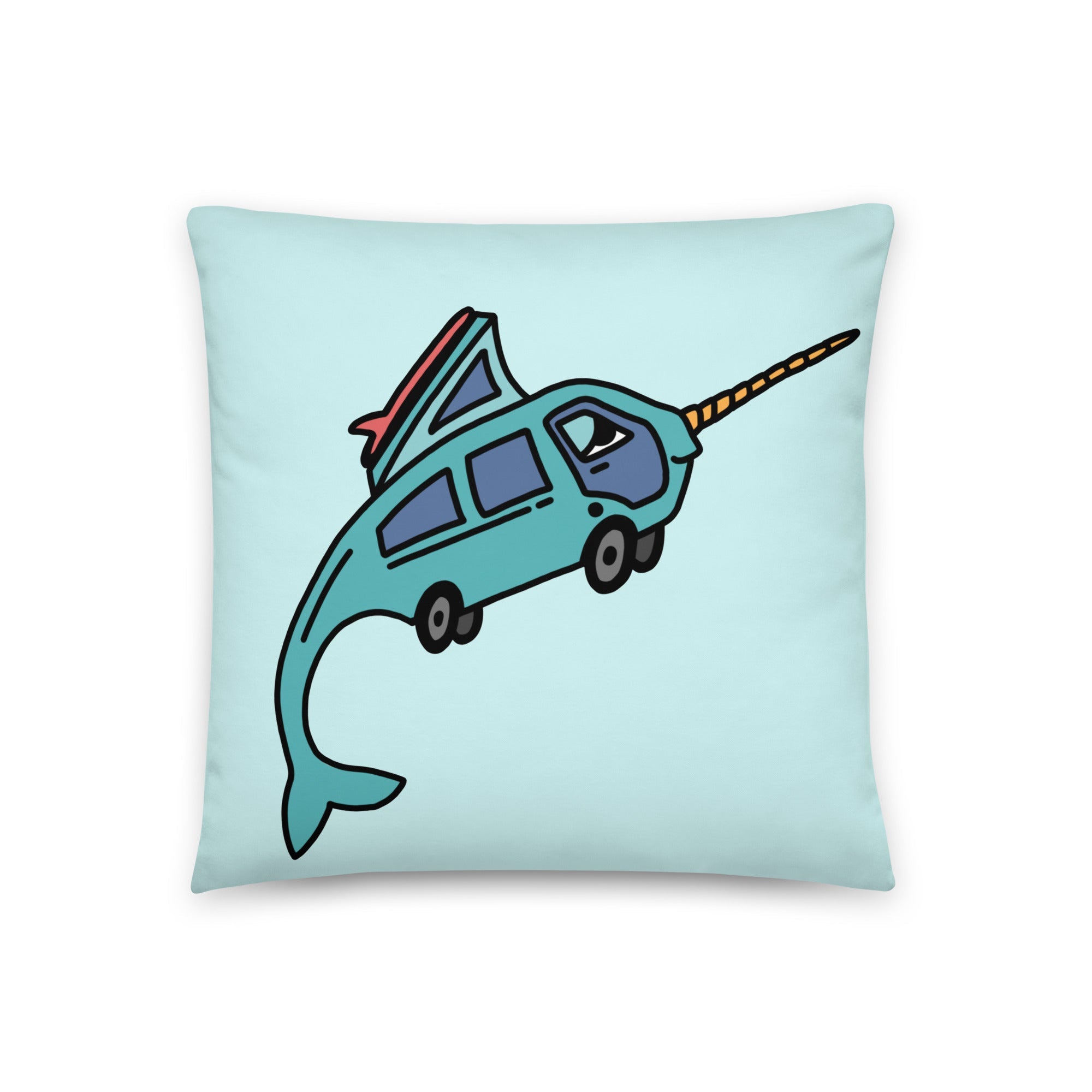 Narwhal Ned Throw Pillow - OVERLANDERS Outfitter