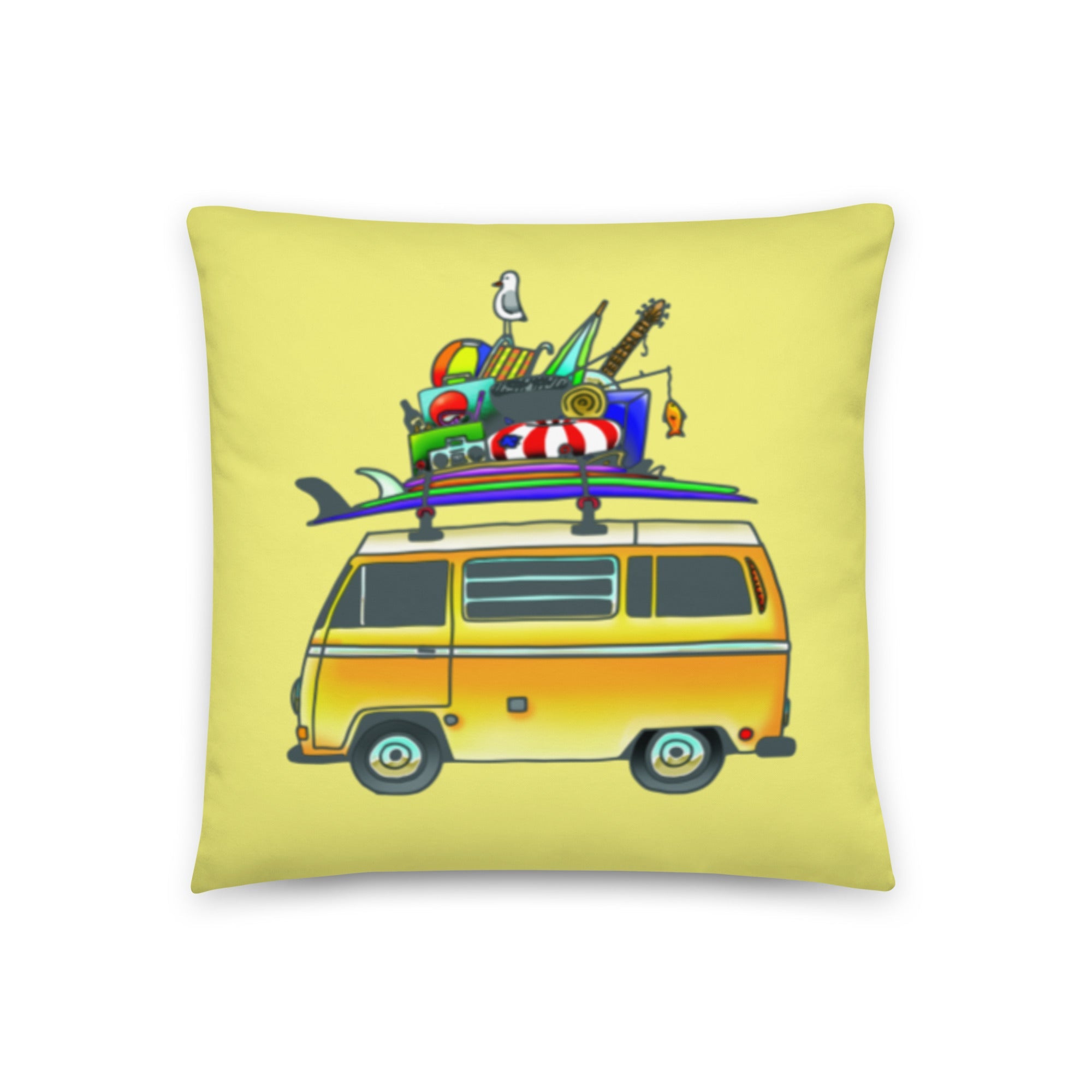 RAD Bus Throw Pillow - OVERLANDERS Outfitter