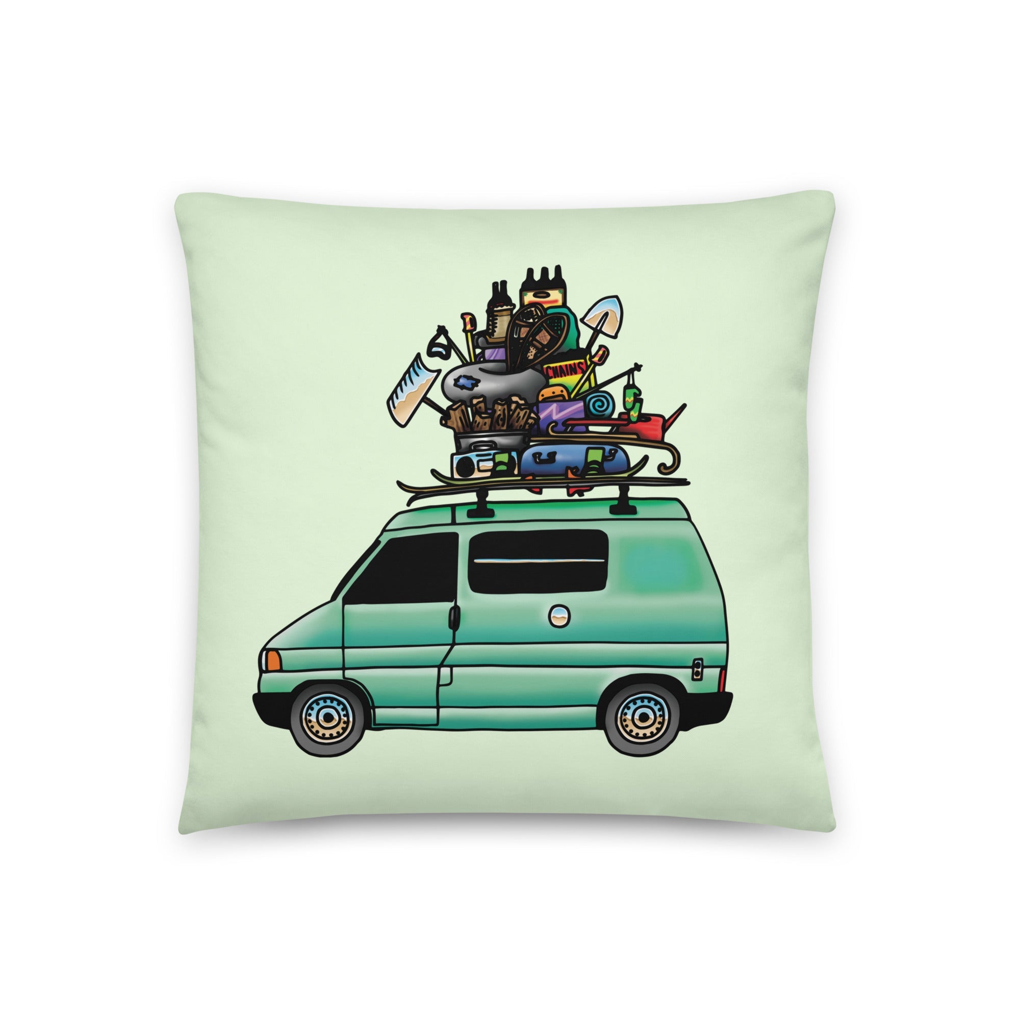 RAD Eurovan Throw Pillow - OVERLANDERS Outfitter