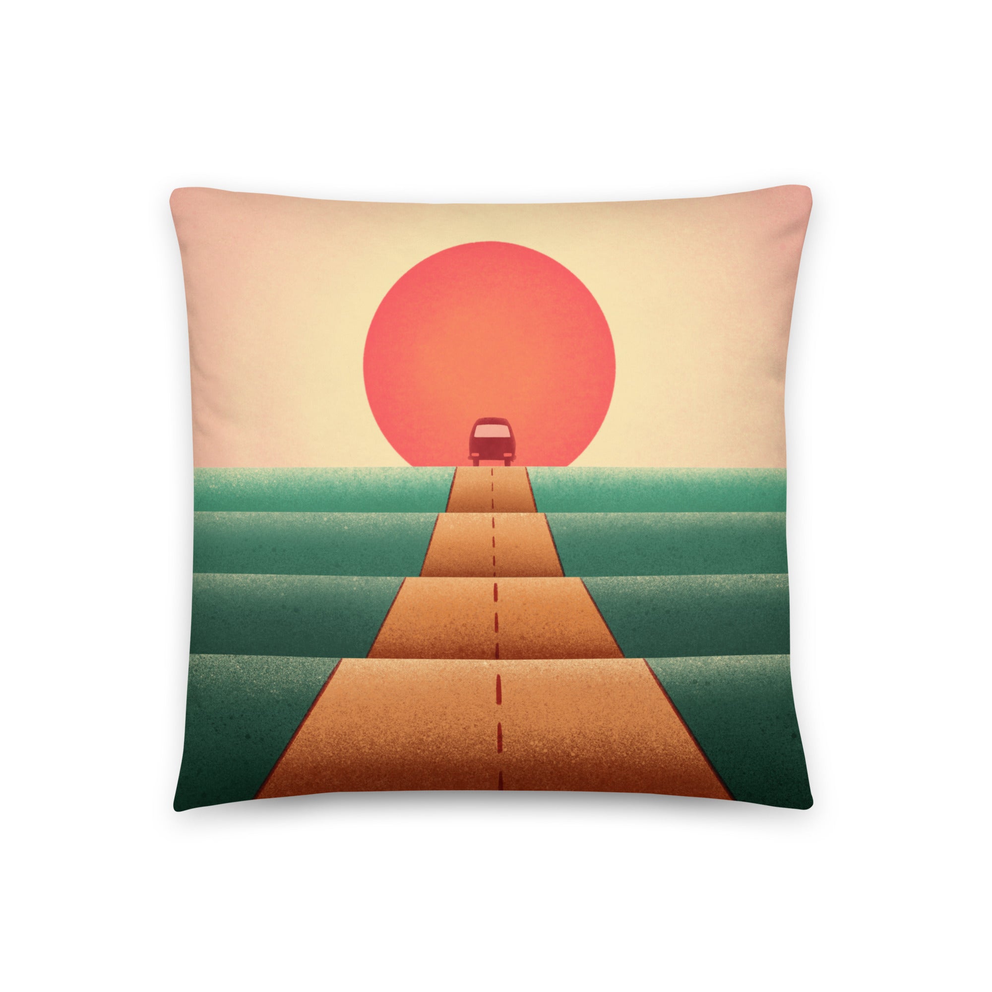 Sunset Road Throw Pillow - OVERLANDERS Outfitter