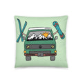 Shred Van Throw Pillow - OVERLANDERS Outfitter