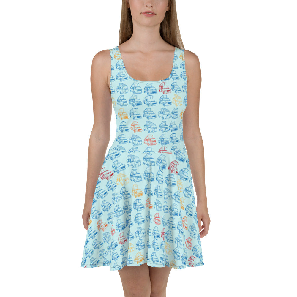 Rainbow Tile Skater Dress - OVERLANDERS Outfitter