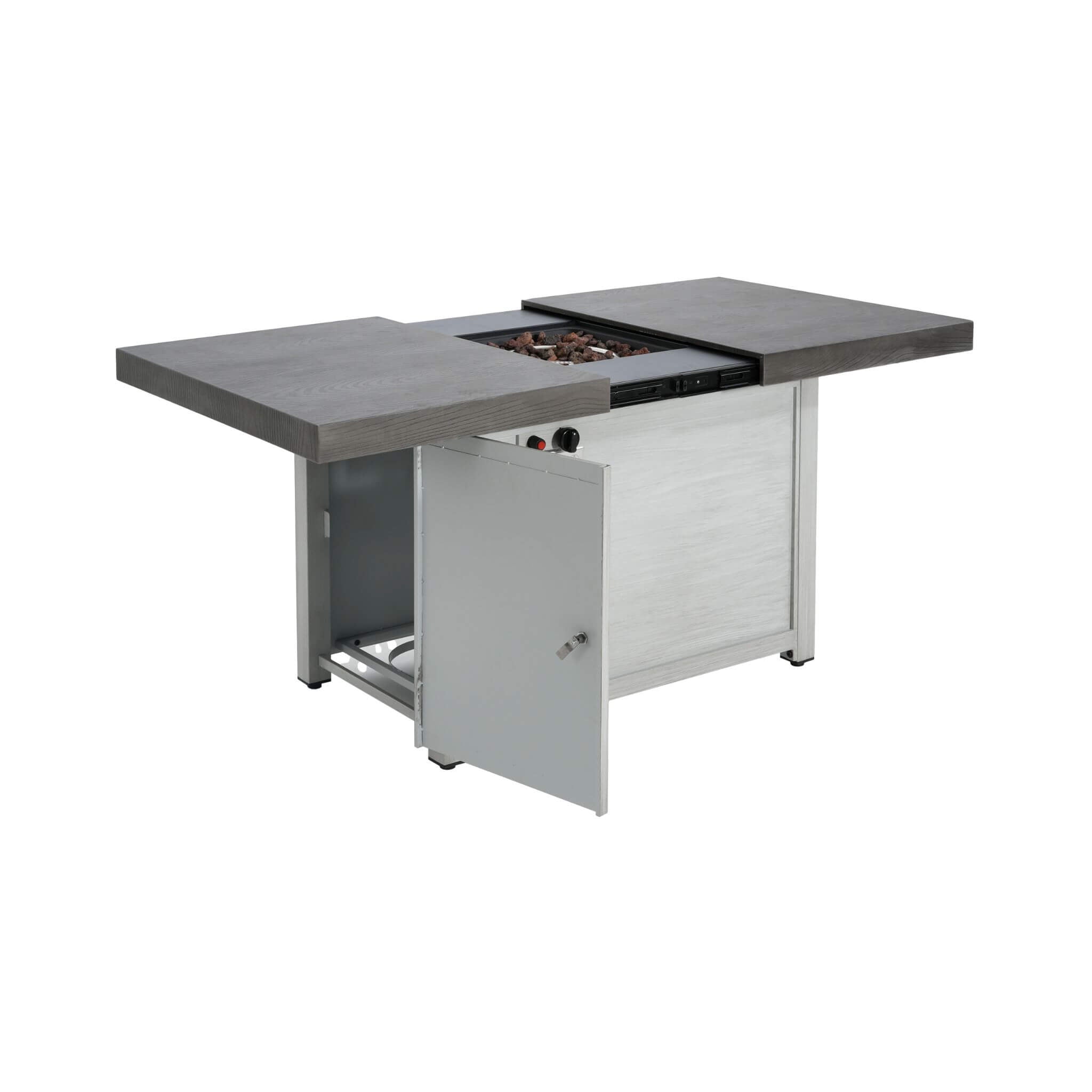 Alora Premium 50K BTU Rectangle Outdoor Aluminum Fire Pit Table (SAK70248) - We The Collective