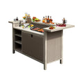 Alora Premium All-Weather Spacious Outdoor Patio Bar Table With Aluminum Frame (SAK51876) - We The Collective