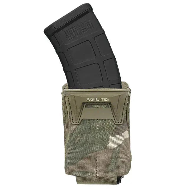 MultiCam HCC Tactical Pincer™ Single Multi-Caliber Mag Pouch for holding rifle magazines with adjustable retention.