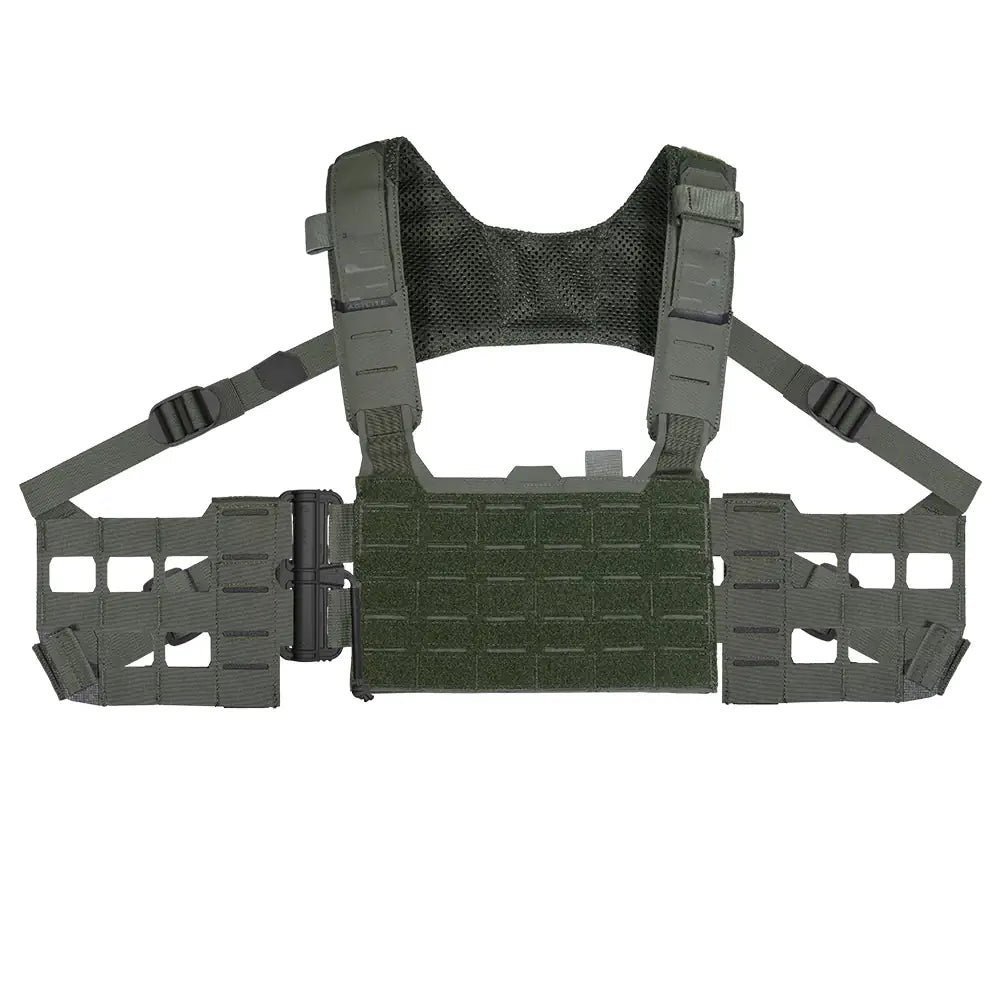 Ranger Green HCC Tactical Reaper Rig tactical gear with adjustable straps and multiple pouches for military or outdoor use.