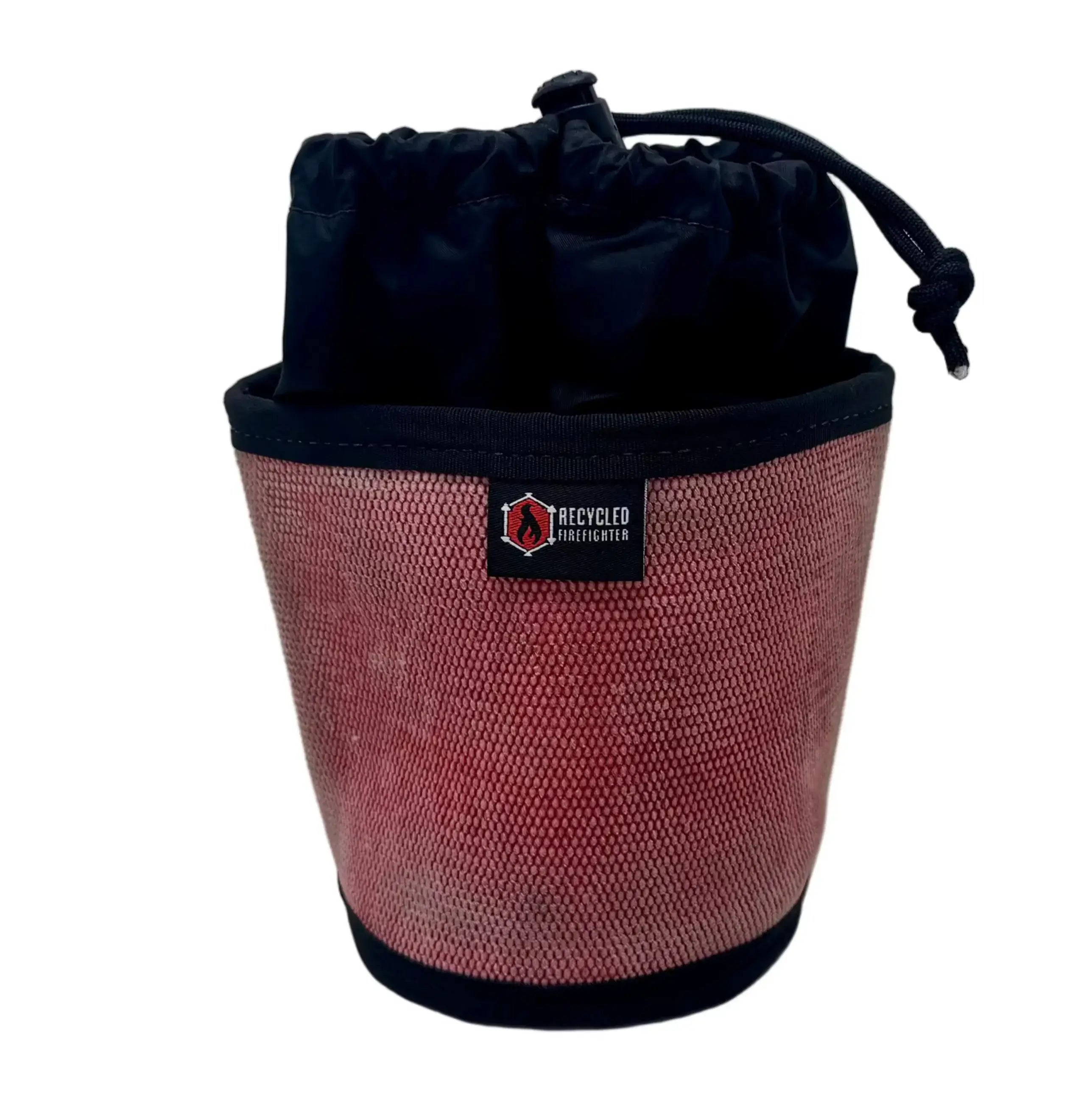 Red and black Recycled Firefighter ammo/gear bag with a durable design and spacious interior for firearm accessories.