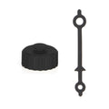 HCC Tactical AMP Battery Cap Kit for hearing protection, featuring a sleek design and durable construction.