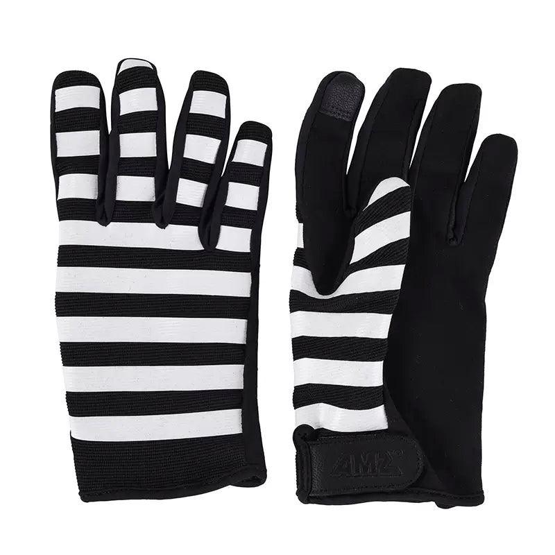 Bean's Moto Booth AMZ™ motorcycle gloves in size S with black leather and protective padding, displayed on a white background.