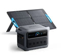 Green Vista Living Anker SOLIX C1000 Gen2 portable solar generator with 100W solar panel, compact and lightweight for outdoor power.