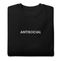 Antisocial Embroidered Unisex Sweatshirt