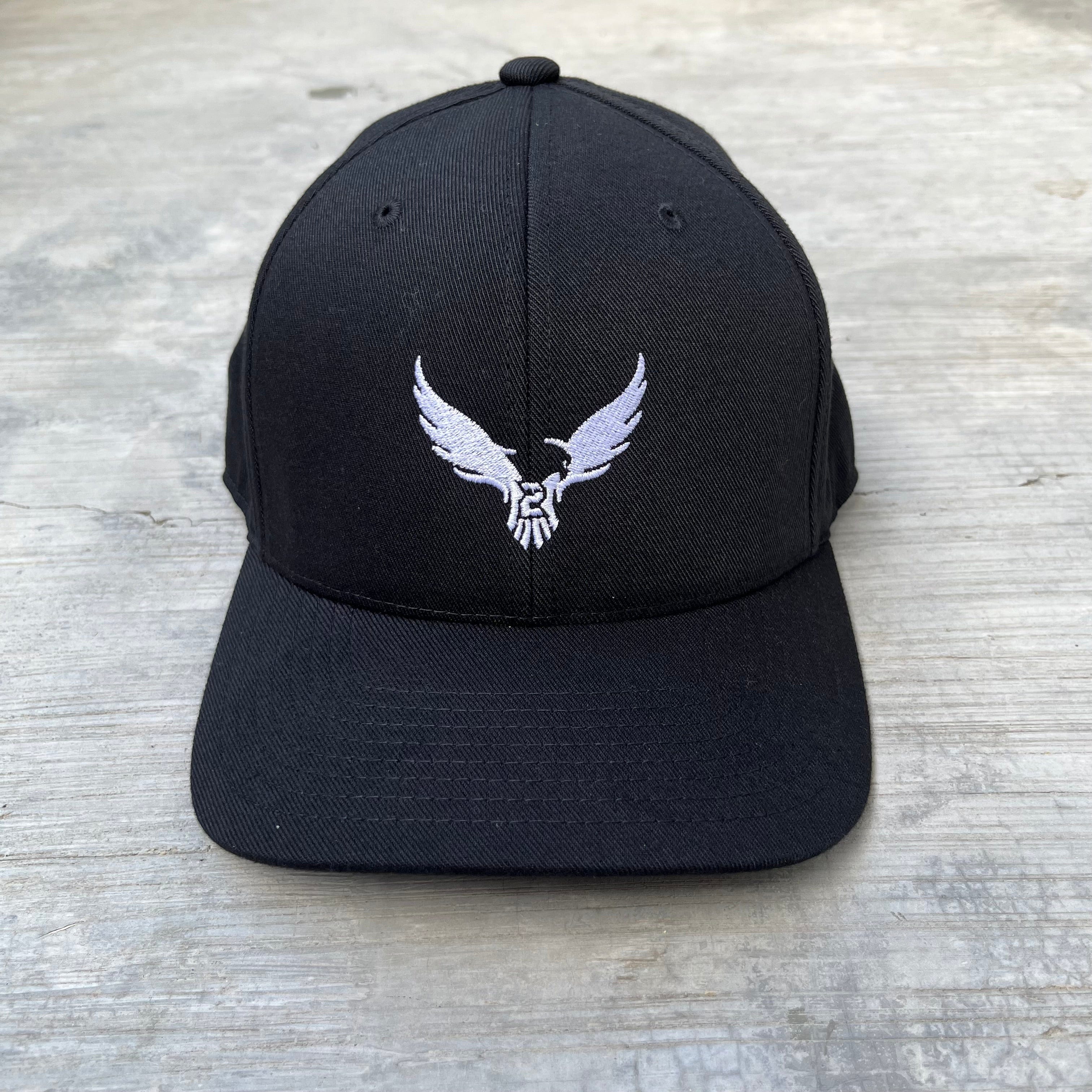 Black SFT2 Tactical minimalist cap with a curved brim and adjustable strap, designed for casual and tactical wear.