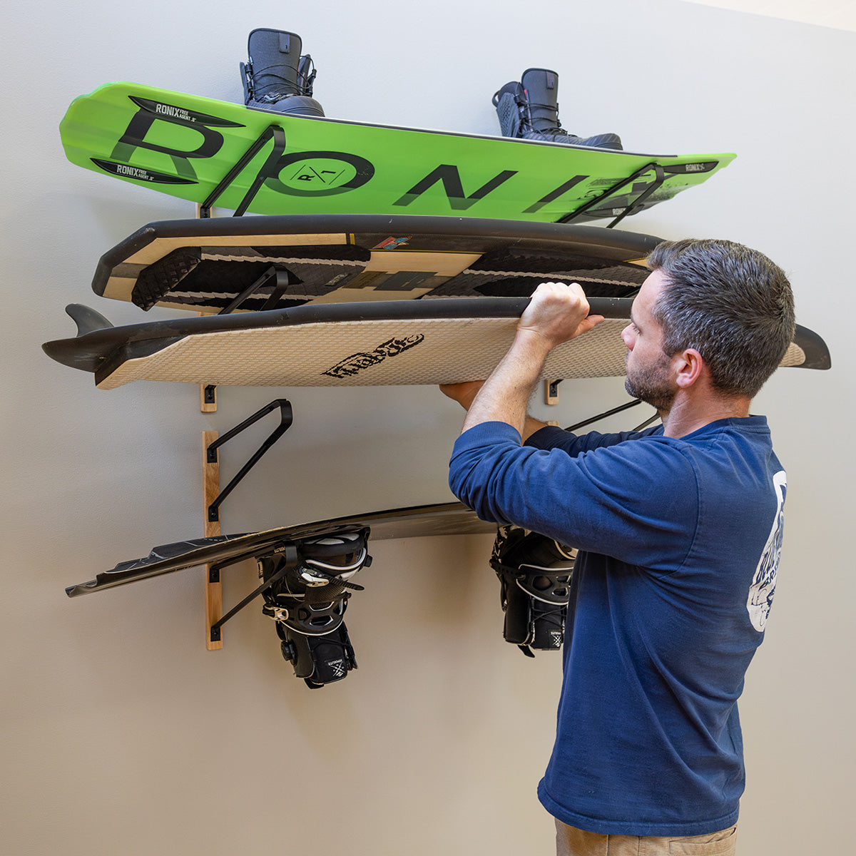 Avon Wakeboard Wall Mounted Rack | 4 Levels - OVERLANDERS Outfitter