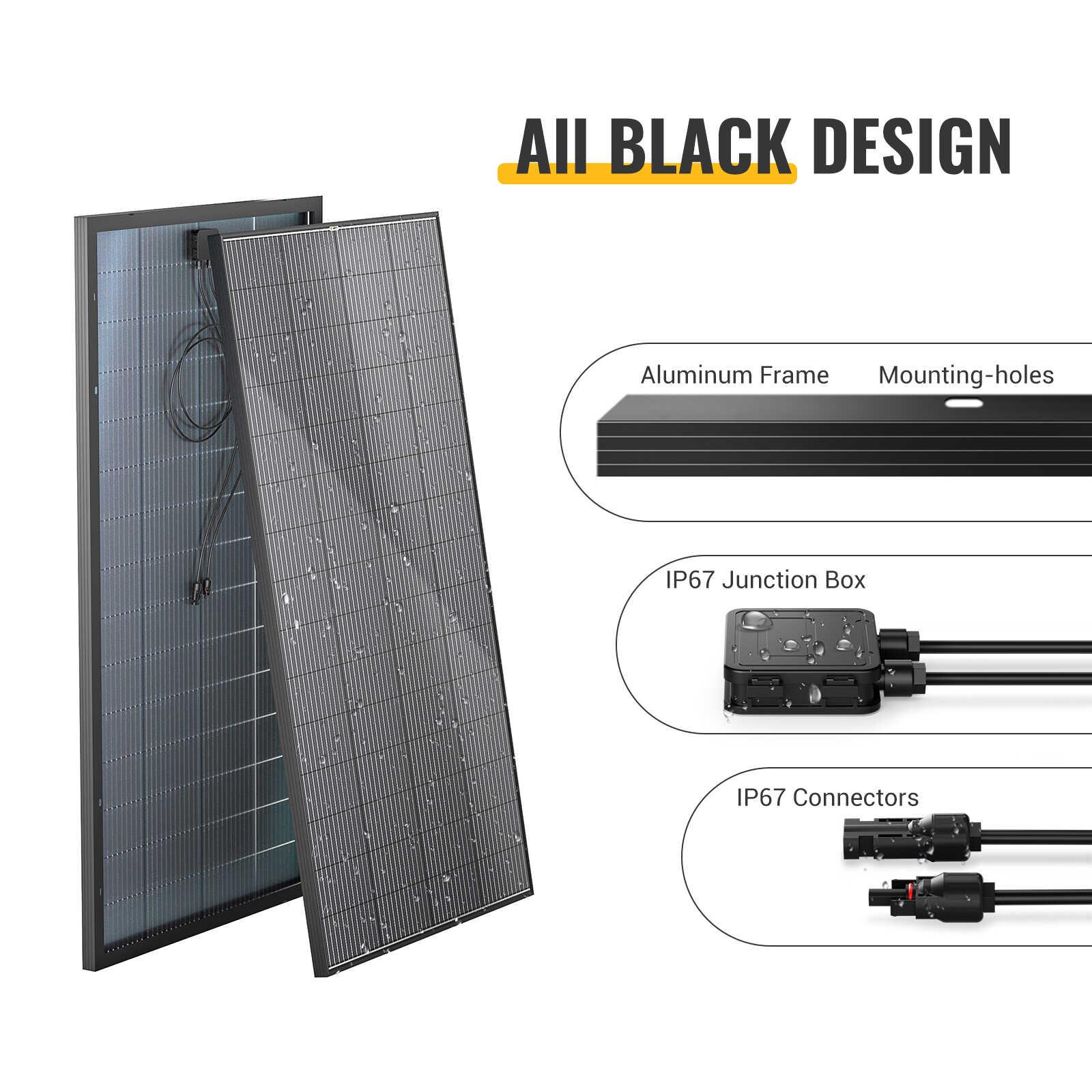 BougeRV 12V 600W High Watt Rigid Solar System Kit - OVERLANDERS Outfitter