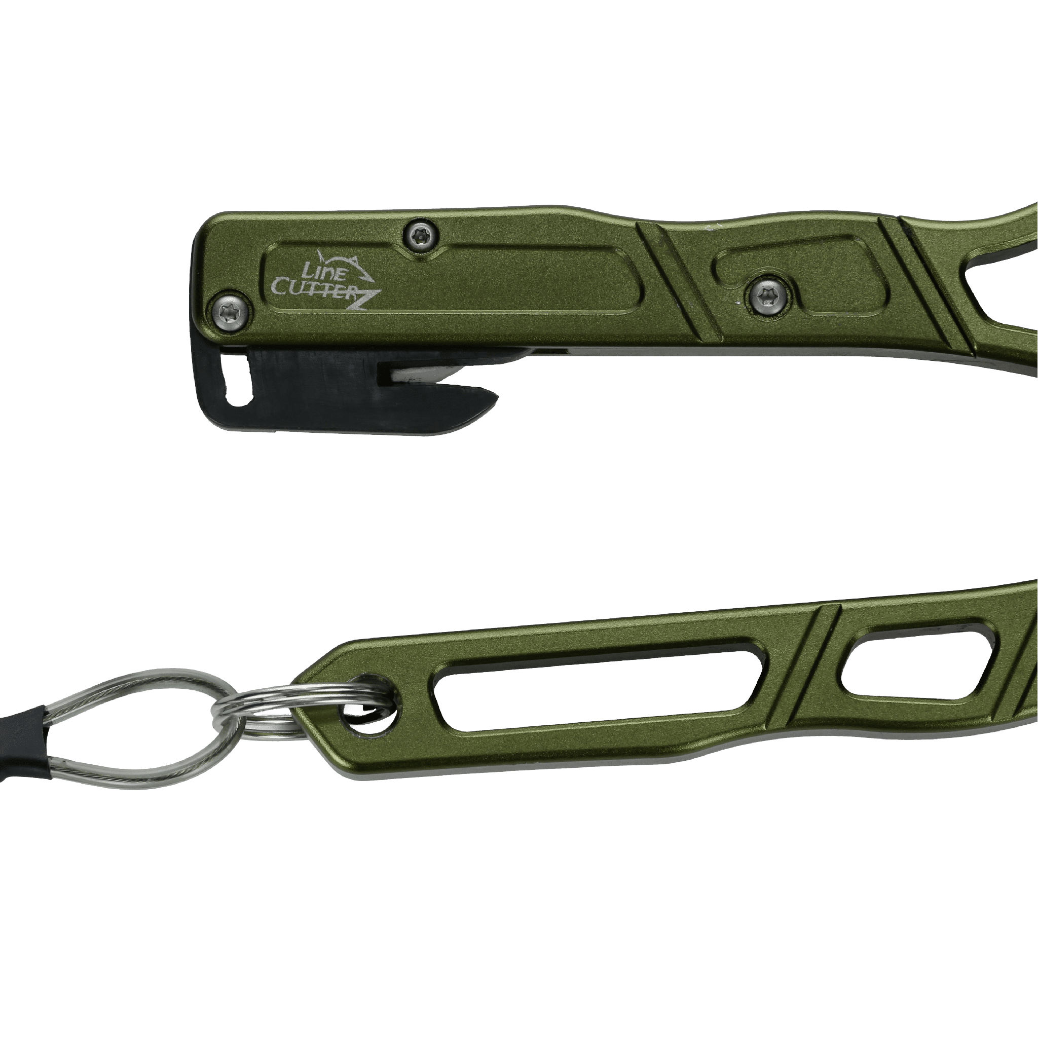 Line Cutterz Elite Pliers cutter tool with stainless steel blades for fishing and boating, compact and durable fishing gear accessory.