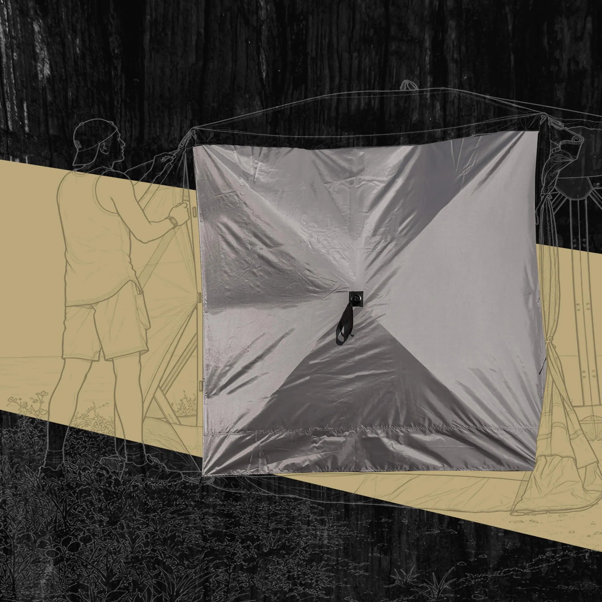 Hub Screen house 400 XL Wind Panel - OVERLANDERS Outfitter