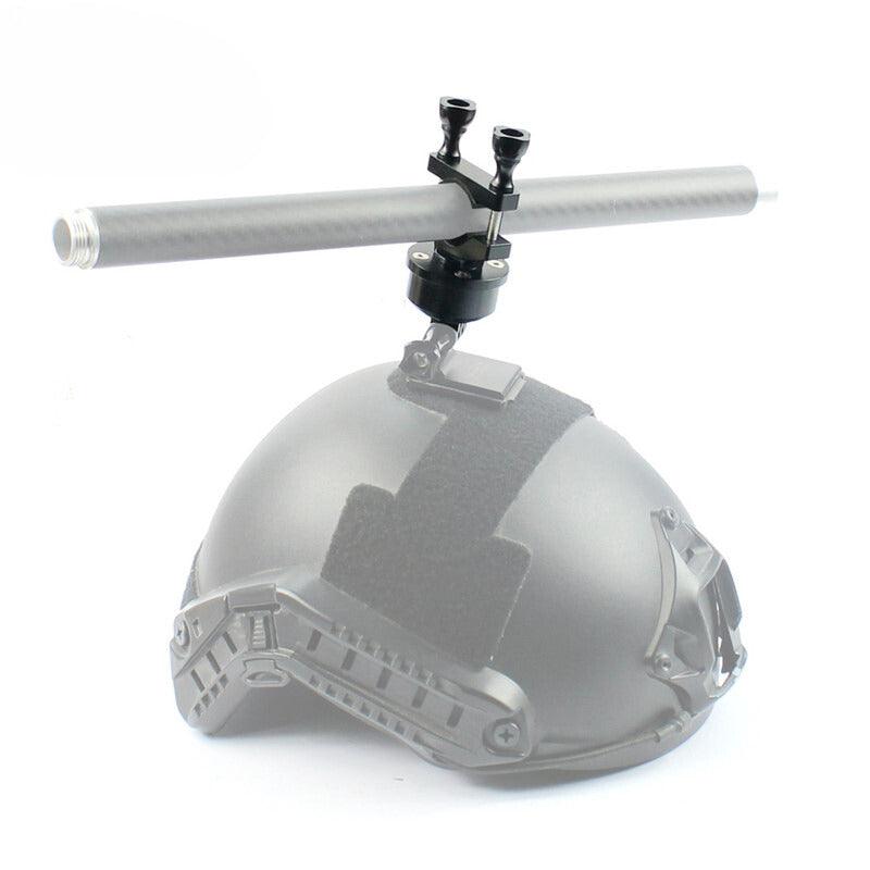 Bean's Moto Booth motorcycle helmet camera mount kit with 360° rotating mount for secure camera attachment.