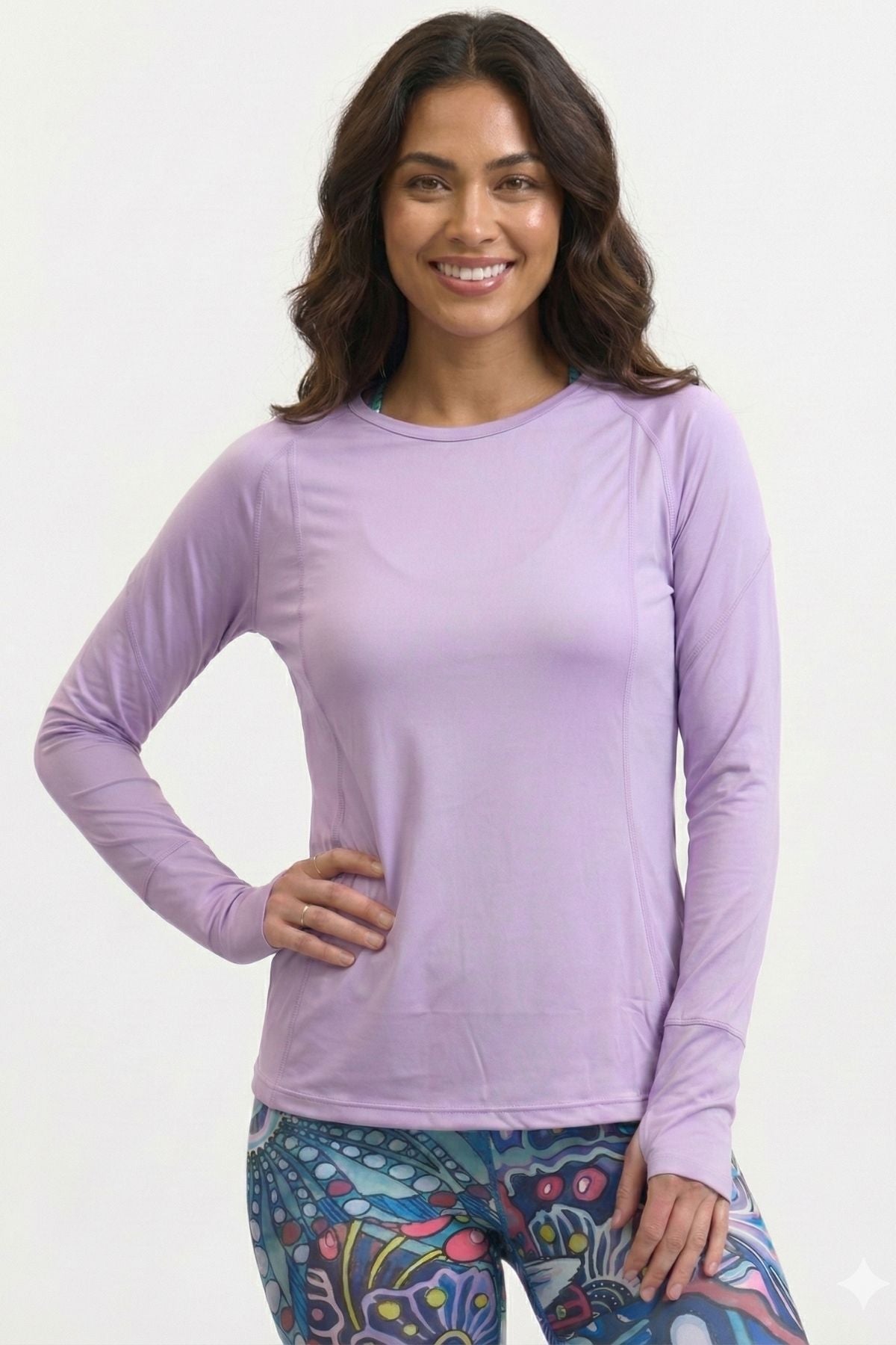 FisheWear Backcast Sunshirt in lightweight fabric, shown from the back with long sleeves, designed for sun protection and outdoor activities.
