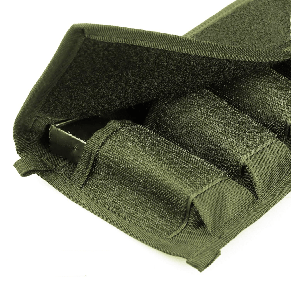 SFT2 Tactical magazine storage pouch in durable fabric, featuring multiple pockets for organized storage and easy access.