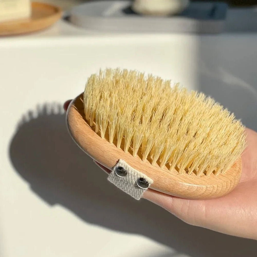 Tilley + Me Bamboo Dry Brush for Body – Exfoliate & Improve Circulation - OVERLANDERS Outfitter