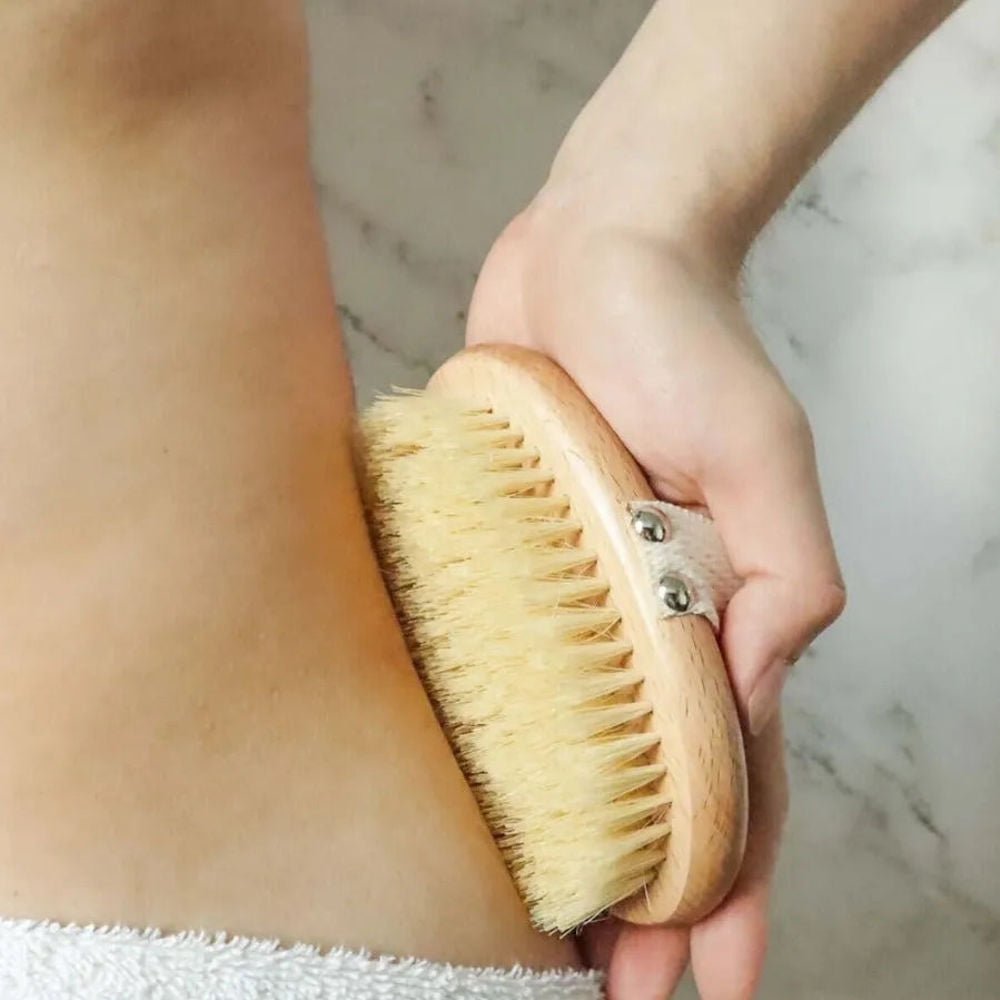 Tilley + Me Bamboo Dry Brush for Body – Exfoliate & Improve Circulation - OVERLANDERS Outfitter