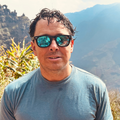 Black bamboo floating sunglasses by Eastern Outer with sleek, modern design and durable bamboo frames.