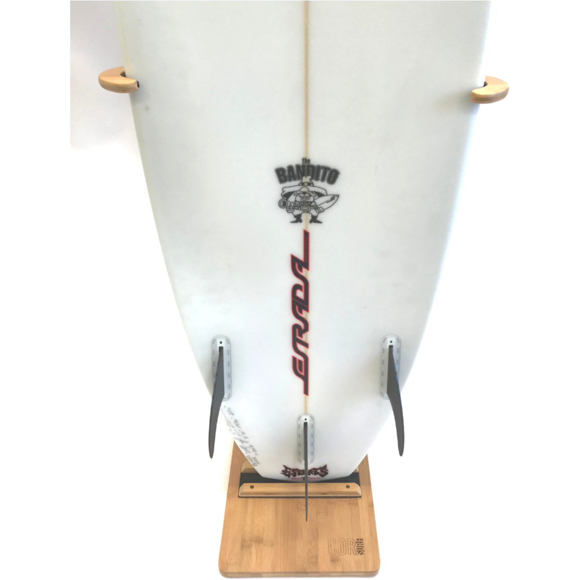 Bamboo Surfboard Display Stand | Longboards or Shortboards - OVERLANDERS Outfitter