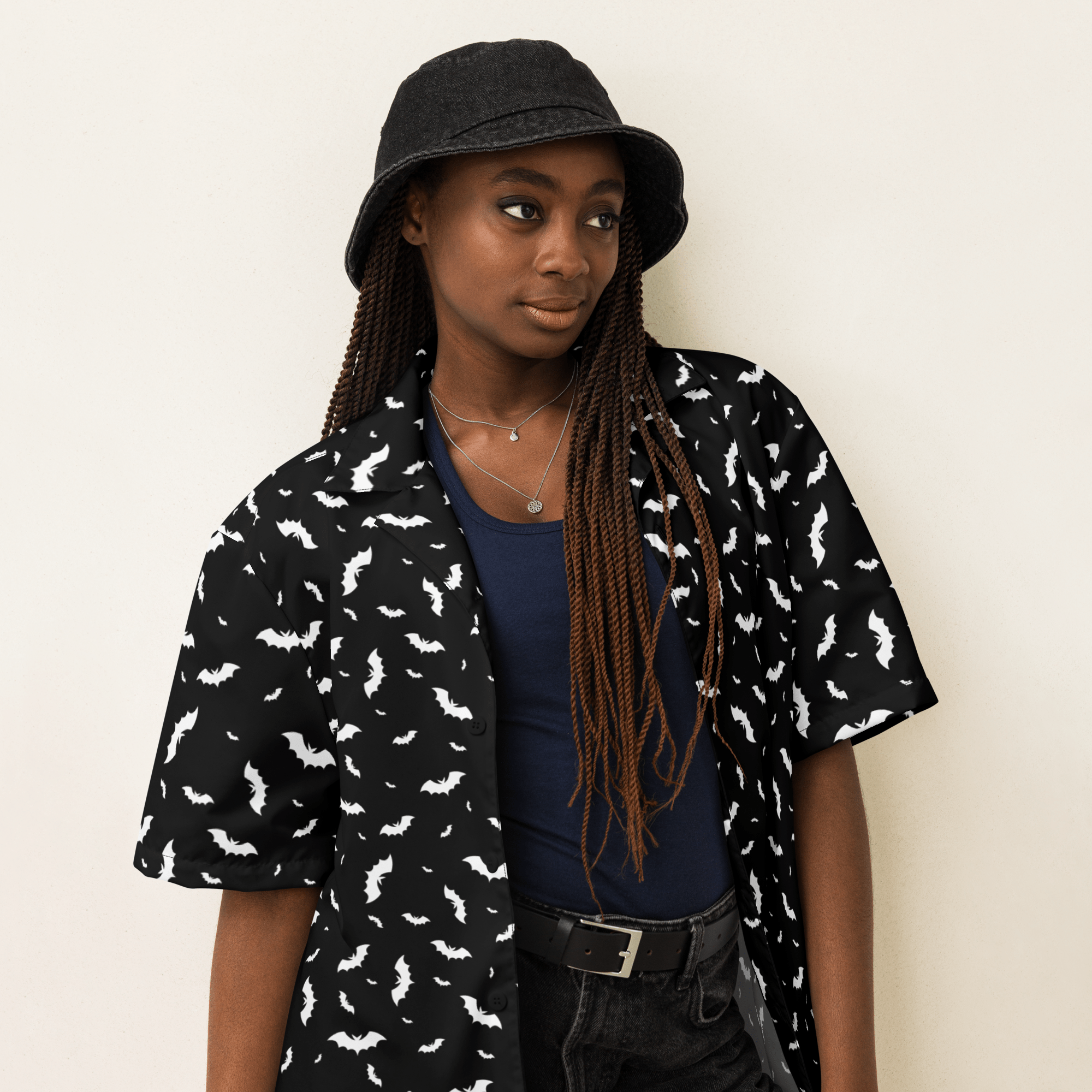 Batty Blackout Button-Up Shirt