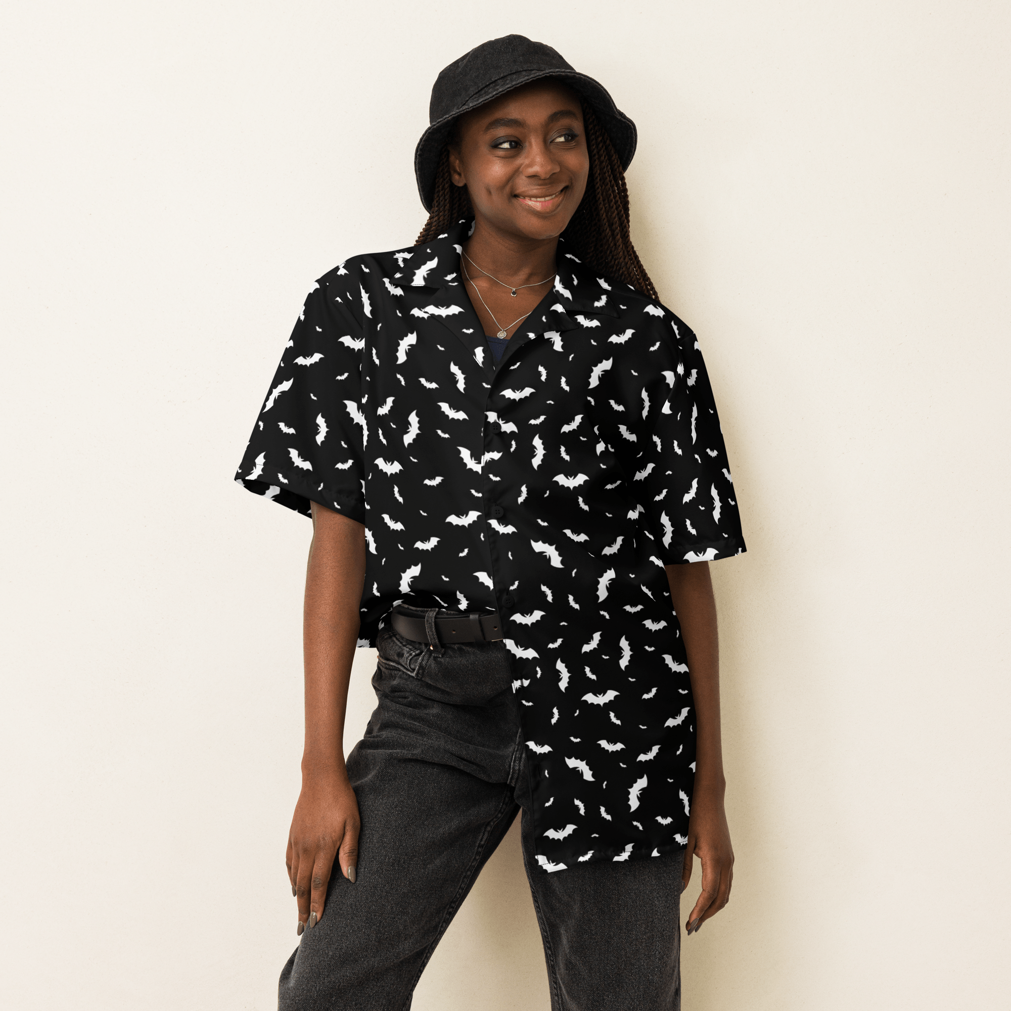 Batty Blackout Button-Up Shirt