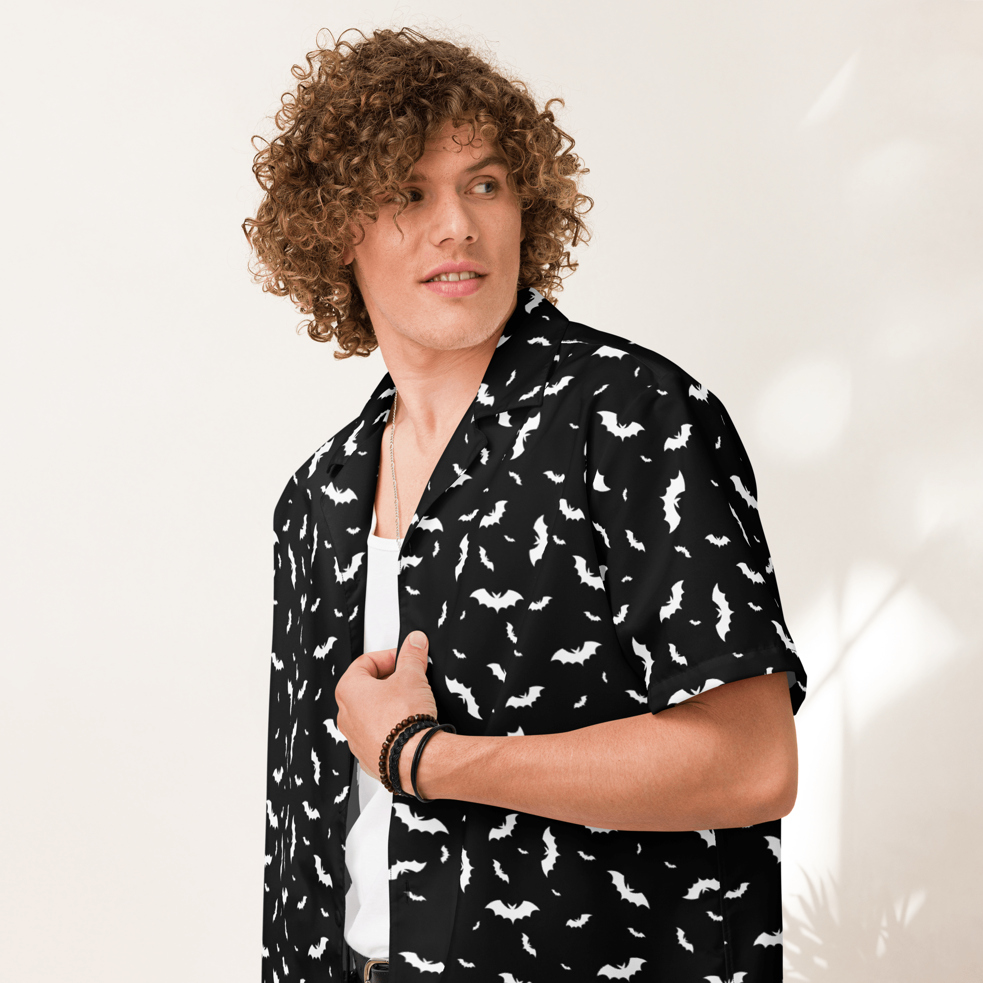 Batty Blackout Button-Up Shirt
