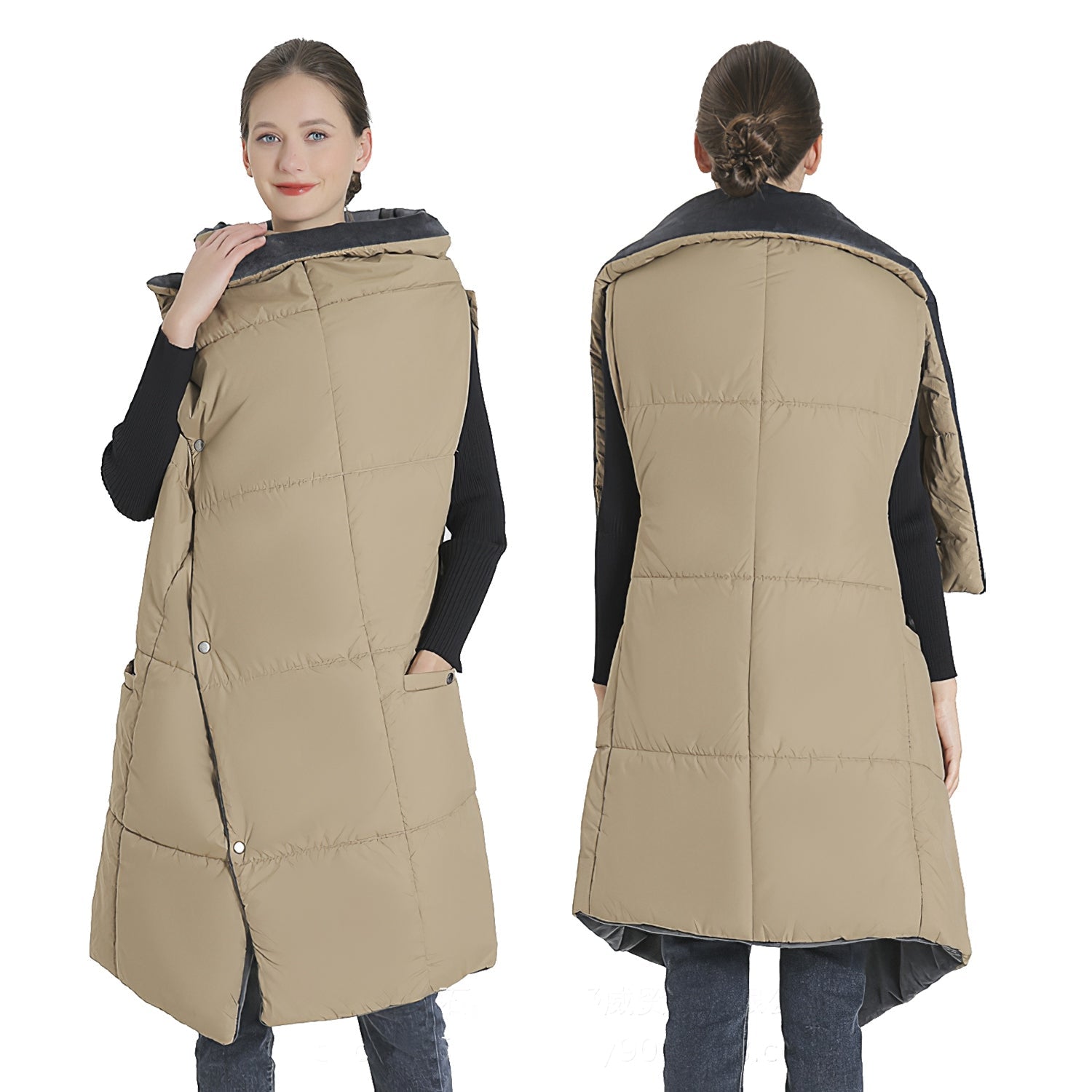 USB Heated Blanket Electric Heated Poncho Shawl Wrap Throw with Zipper Arm Holes Pocket 3 Heating Levels 6 Zones Dual Switch 5V/2A Machine Washable fo - OVERLANDERS Outfitter