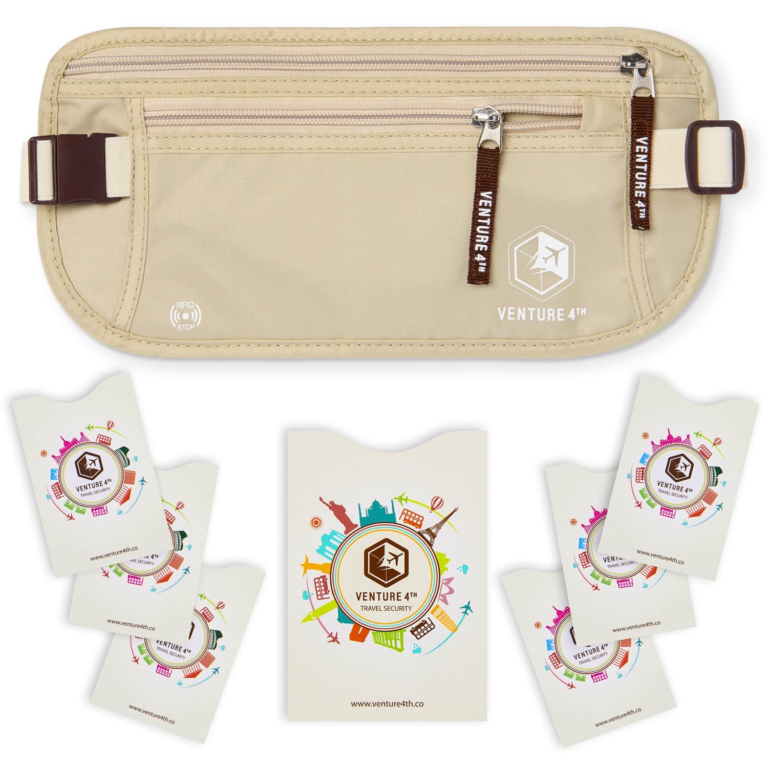 Travel Money Belt + RFID Sleeves - OVERLANDERS Outfitter