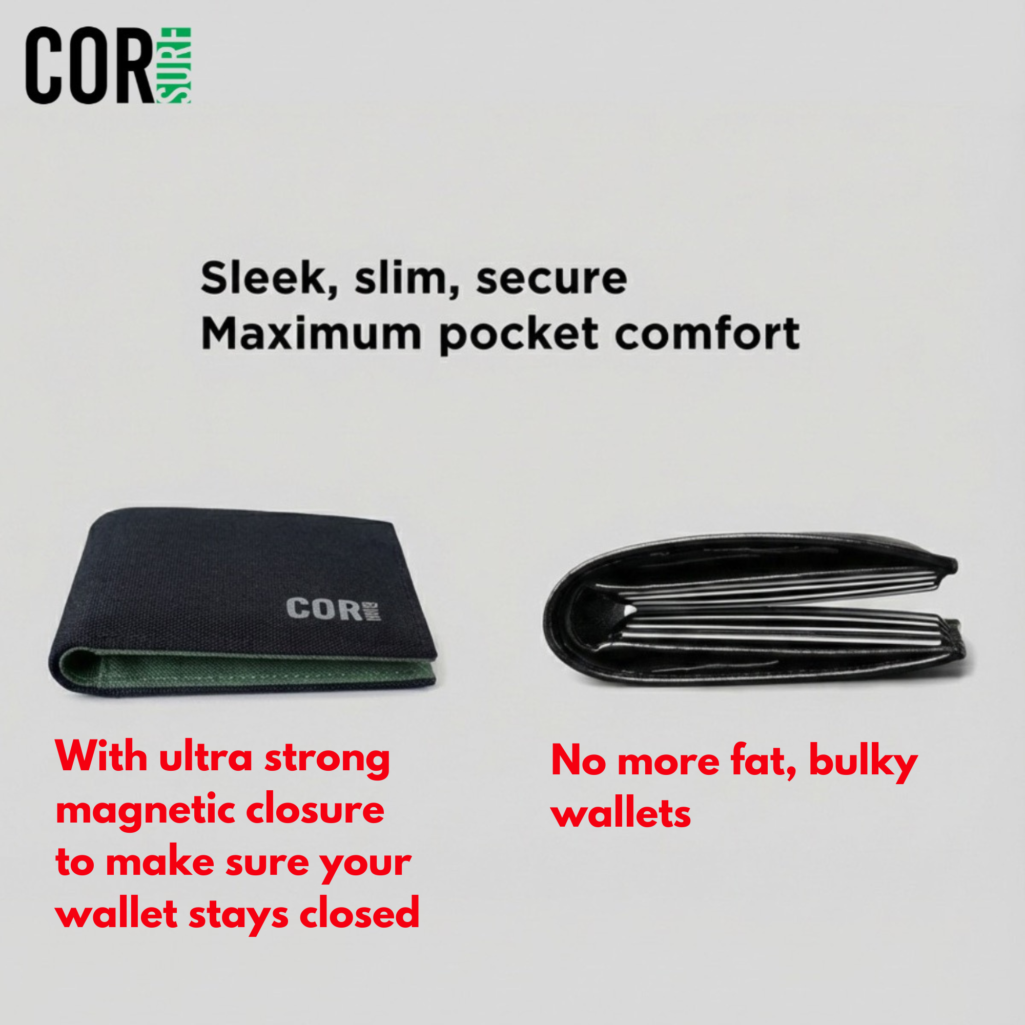 Eco Bifold Cash Wallet with Magnetic Closure - OVERLANDERS Outfitter