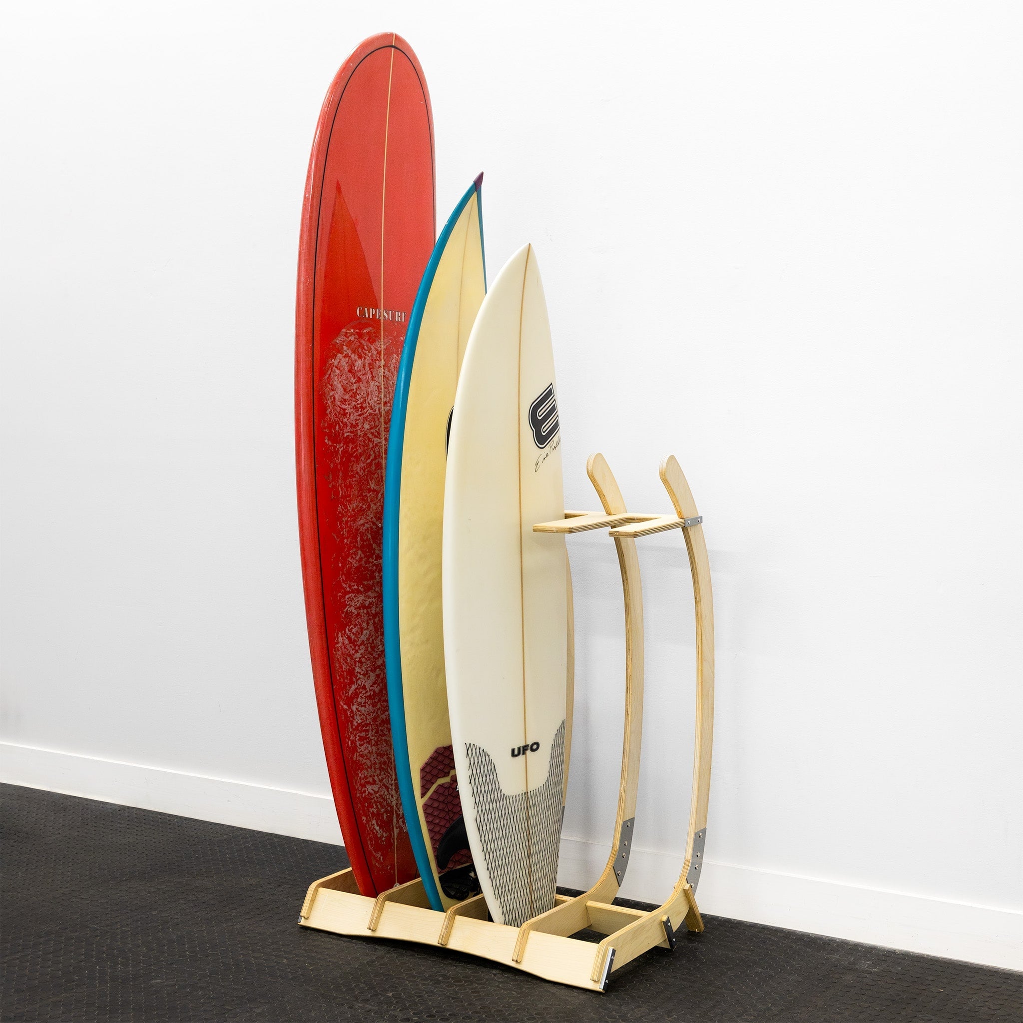 Big Sur Surfboard Storage Wood Stand | Holds 4 Surfboards - OVERLANDERS Outfitter