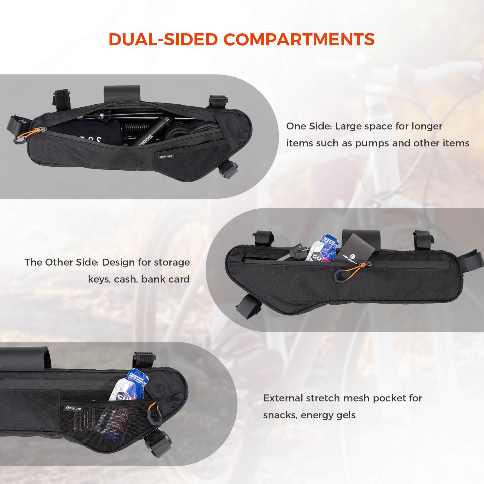 Bike Down Tube Bag 3.5L/4.2L/5L - OVERLANDERS Outfitter