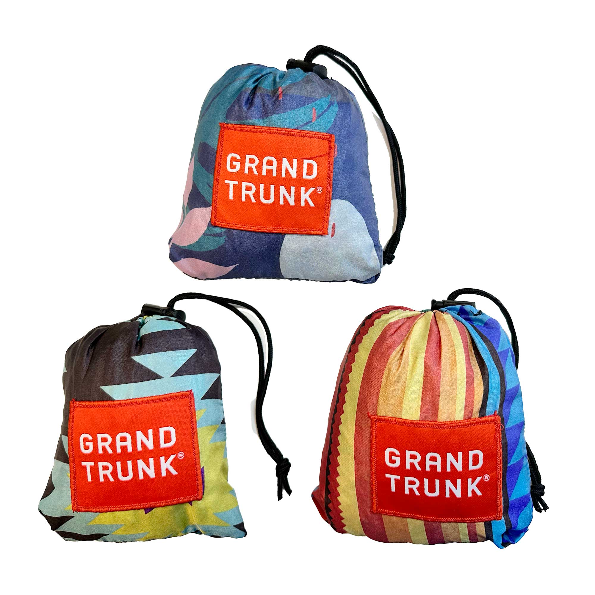 GrandTrunk Bindle travel tote bag shown flat, designed for laundry and storage with durable fabric and compact design.