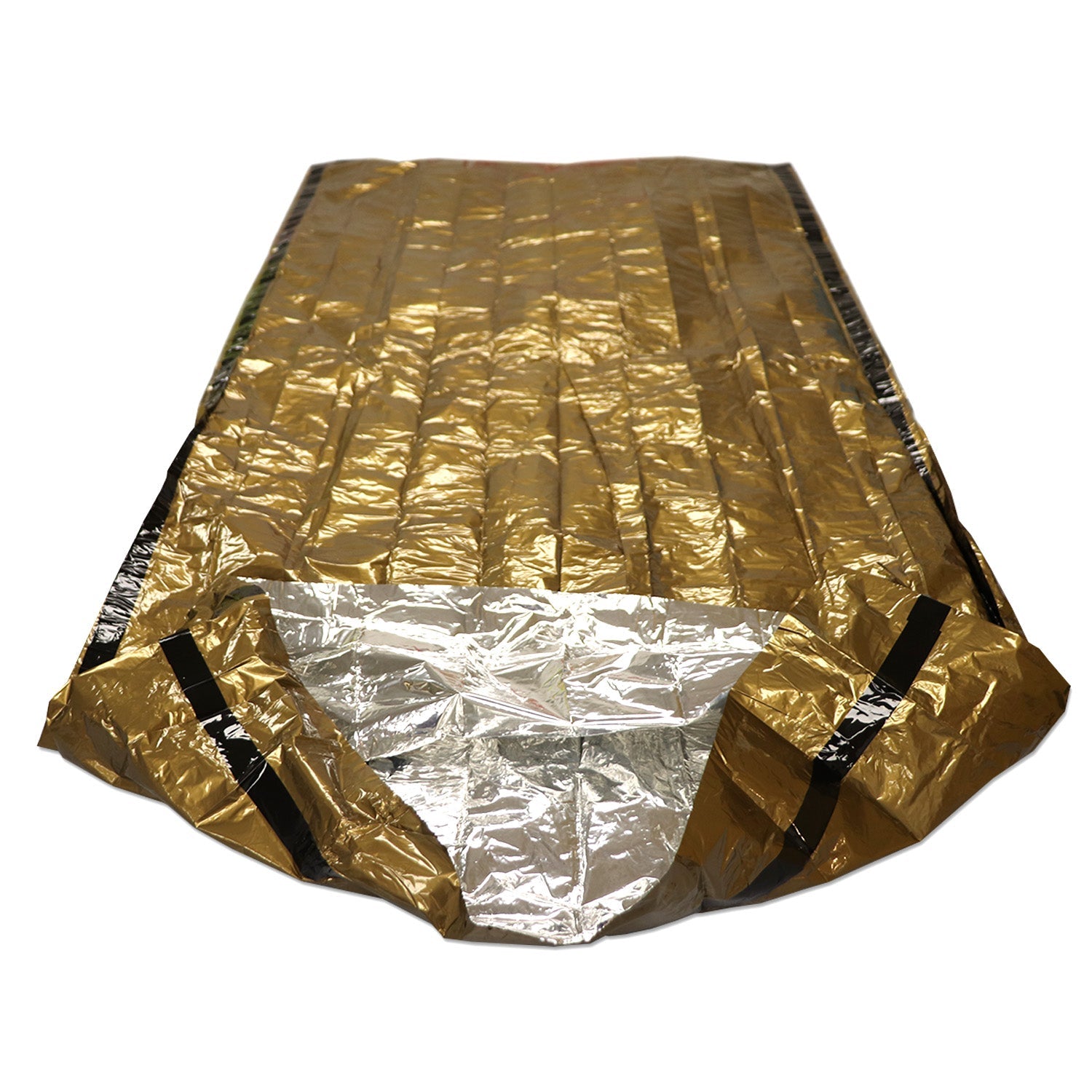 Lightweight waterproof emergency survival bivvy bag from Quake Kits, compact shelter and warmth for disaster and rescue situations.
