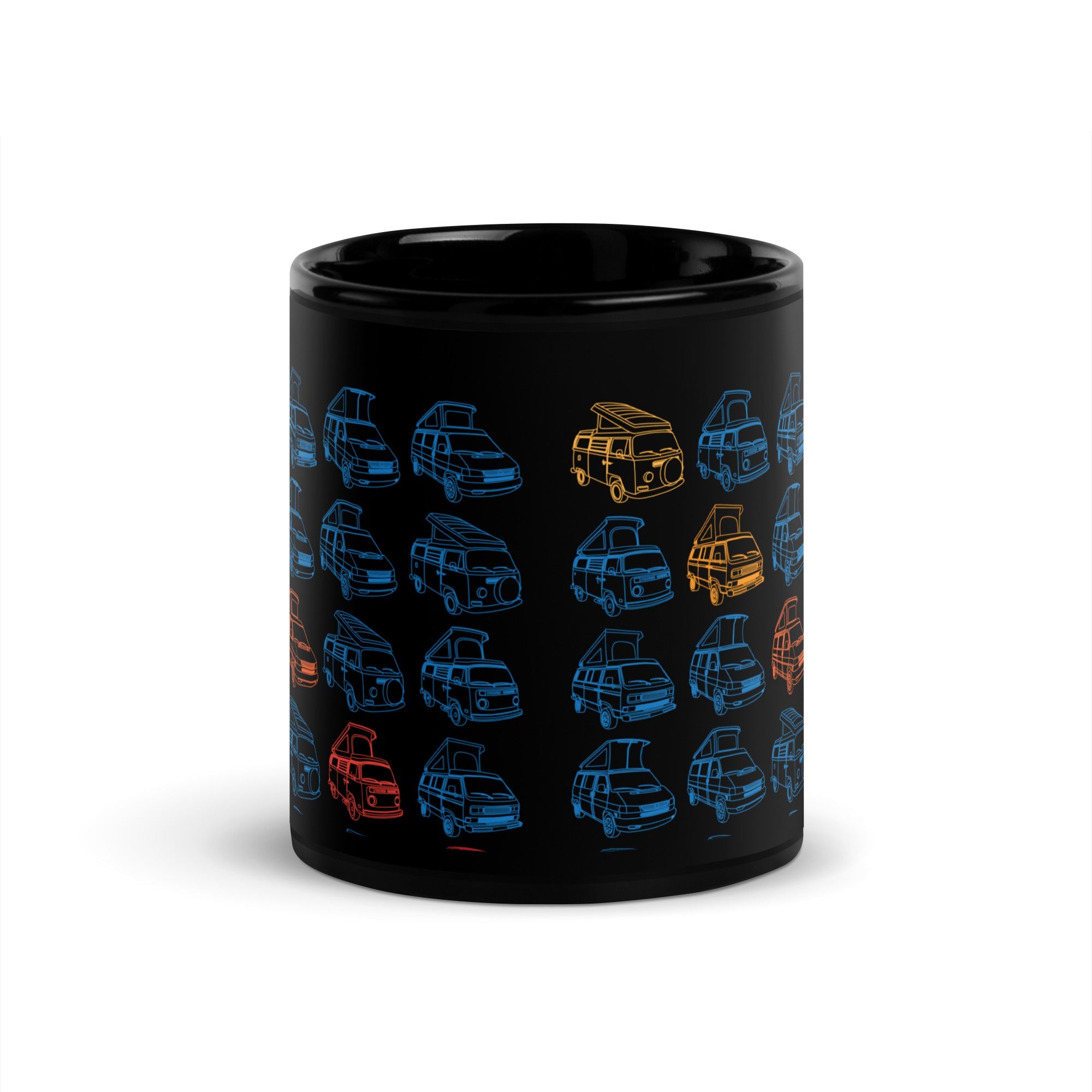 Rainbow Tile Black Glossy Mug - OVERLANDERS Outfitter