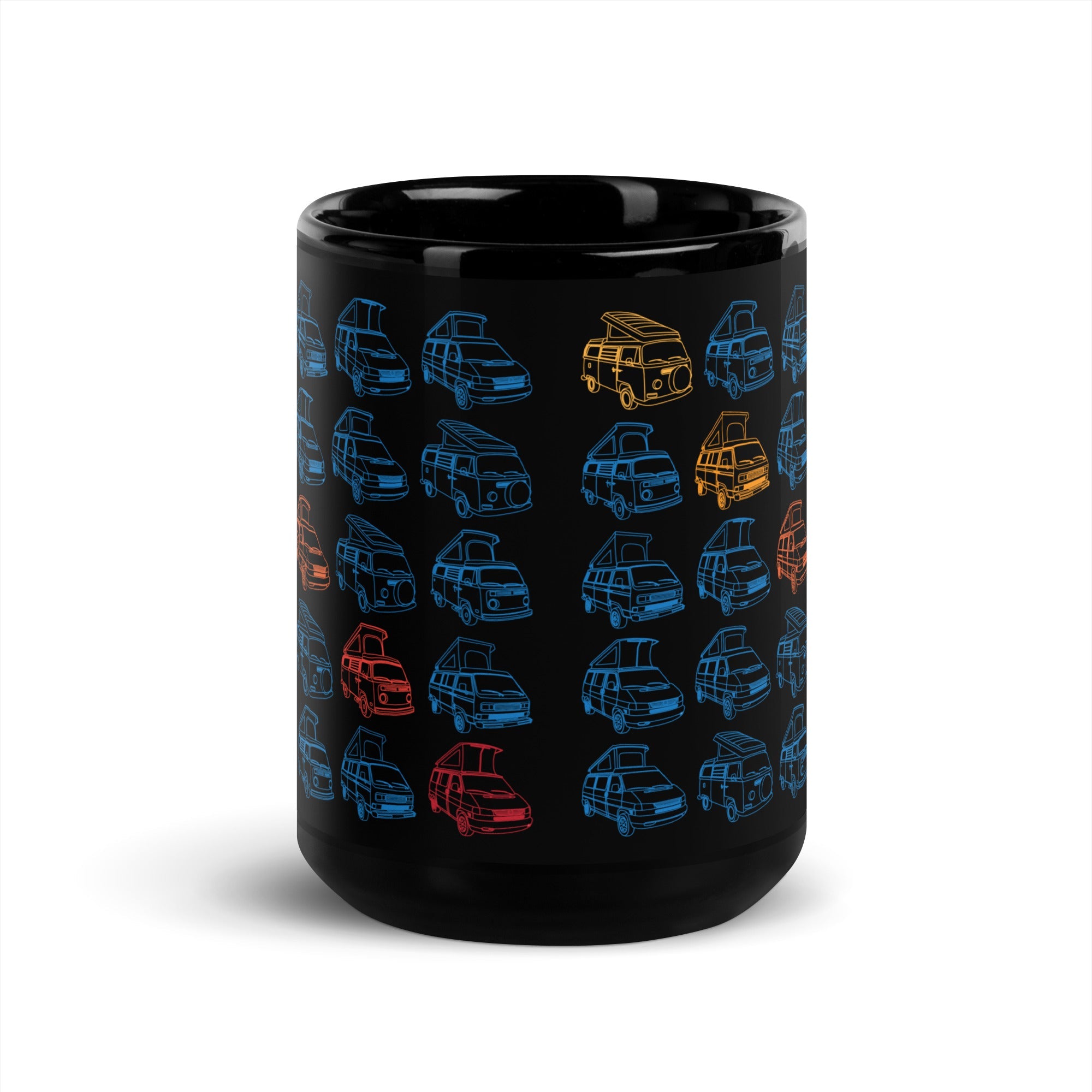 Rainbow Tile Black Glossy Mug - OVERLANDERS Outfitter
