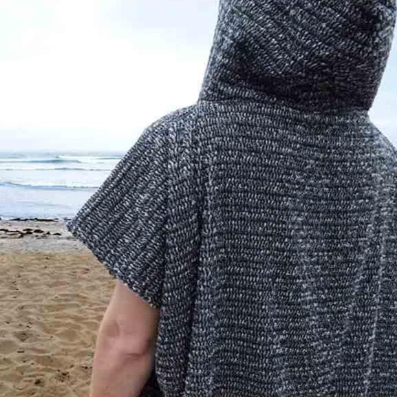 Surf Changing Poncho - Charcoal Black - OVERLANDERS Outfitter