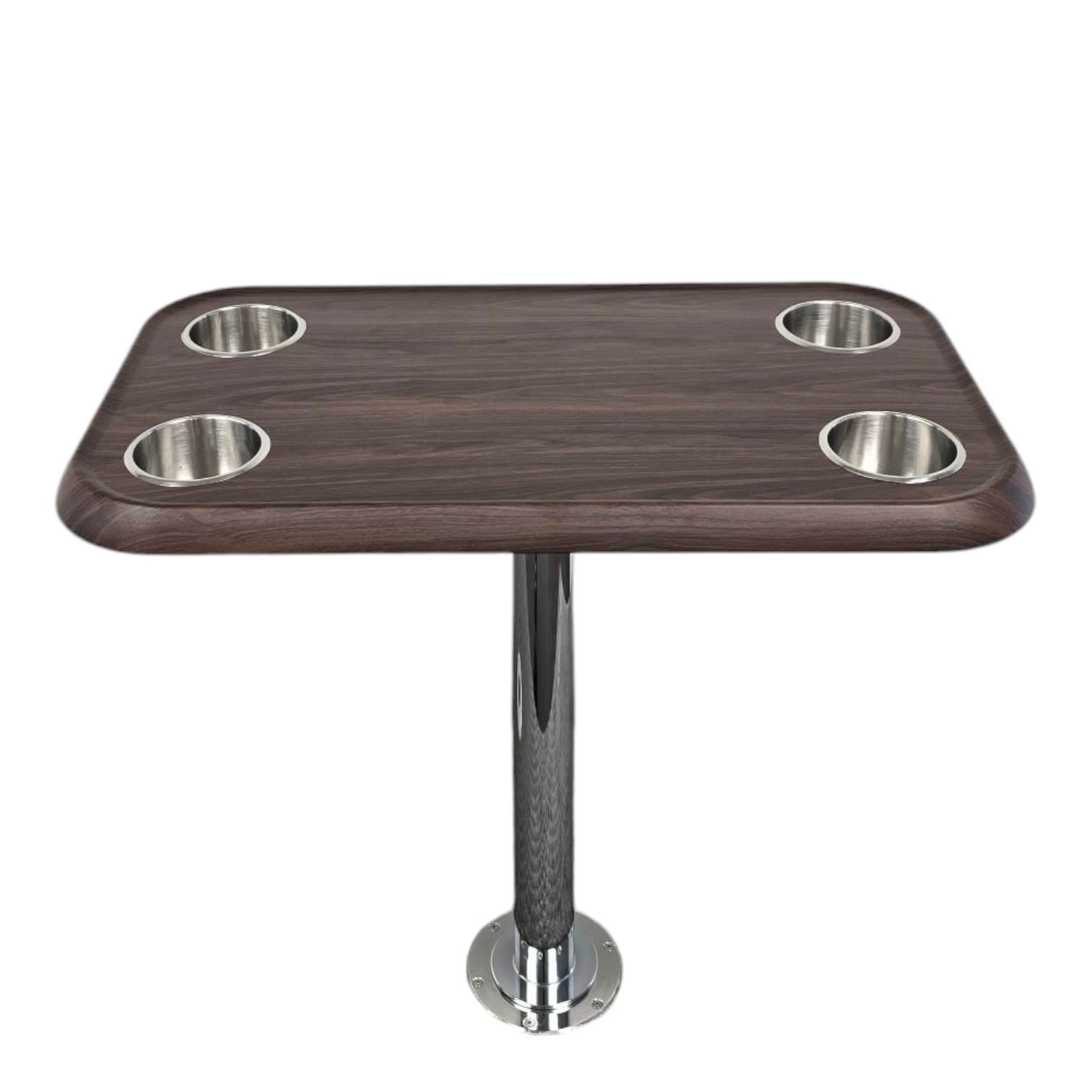 RV Side Tables | RV End Tables - Table Set - 6" Flush Mount Floor Plate / Anti Wobble, Cocktail Design (6 colors) - OVERLANDERS Outfitter