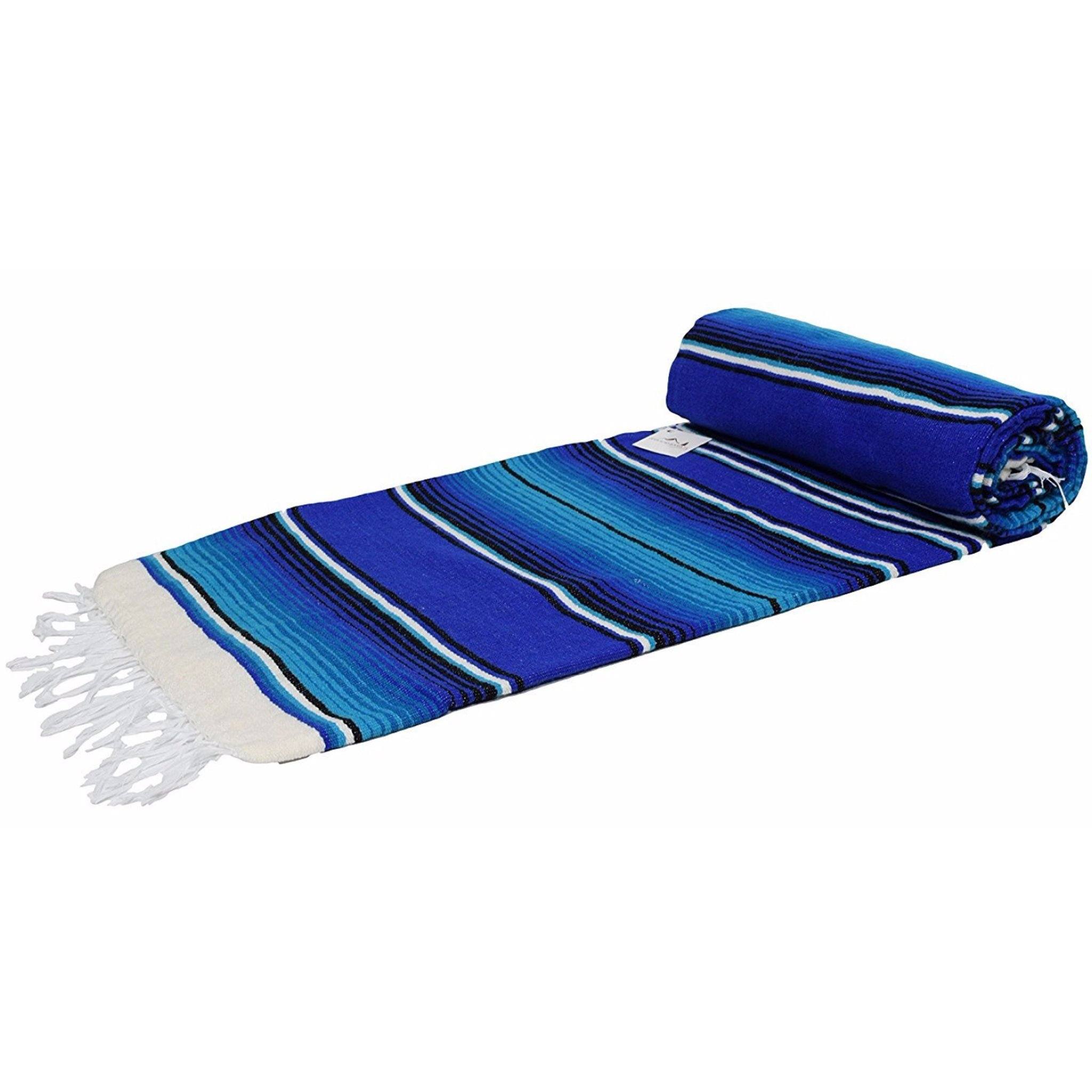 Blue Serape Isla Blanket - OVERLANDERS Outfitter
