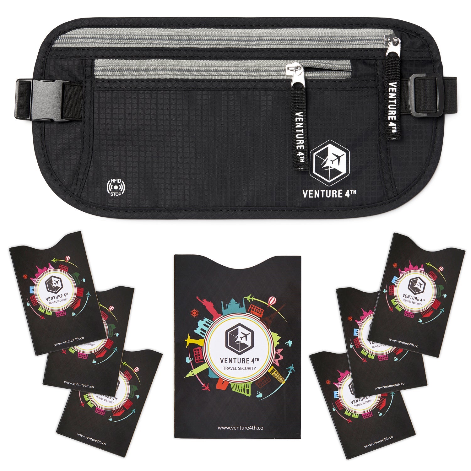 Travel Money Belt + RFID Sleeves - OVERLANDERS Outfitter