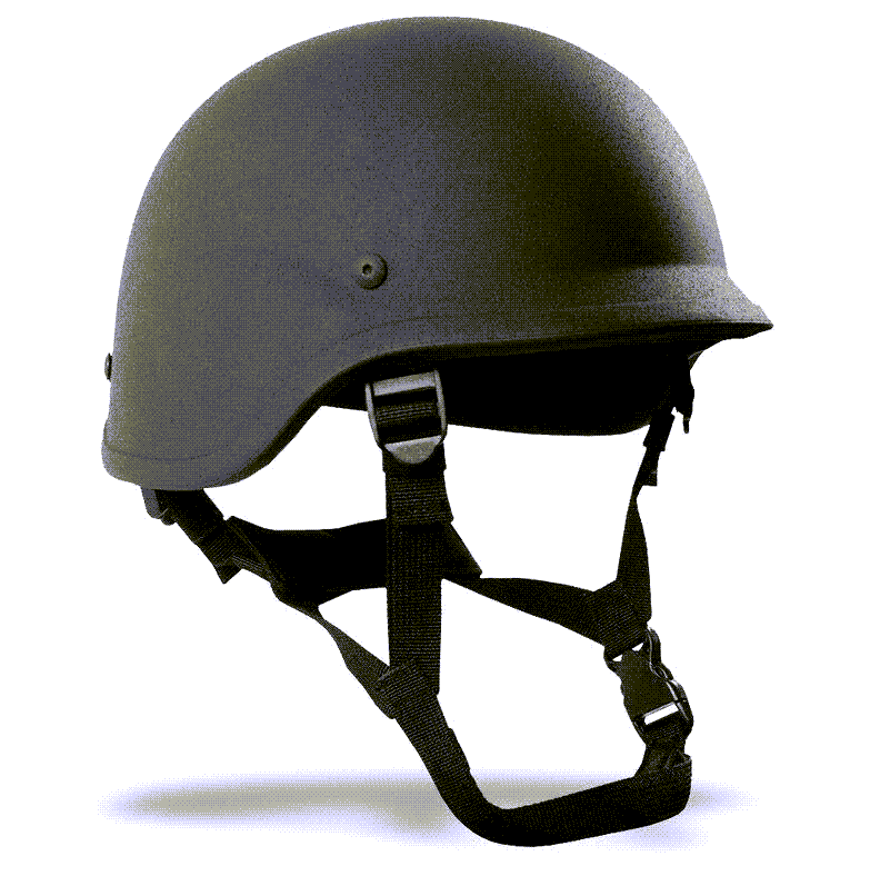 SFT2 Tactical PASGT ballistic helmet, featuring a rugged design for body armor protection, shown in a side view.
