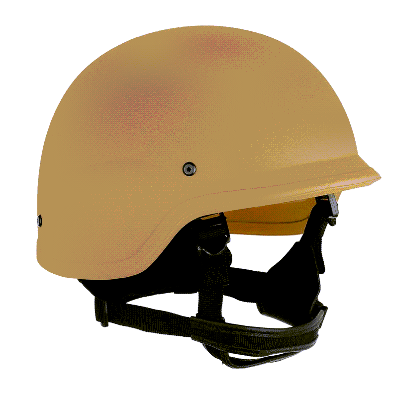 SFT2 Tactical PASGT ballistic helmet in black, designed for body armor protection, featuring a rugged exterior and adjustable straps.
