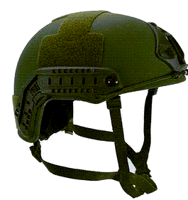 SFT2 Tactical Spec Ops Ballistic Helmet (IIIA/III) in black, showcasing rugged design and protective features.