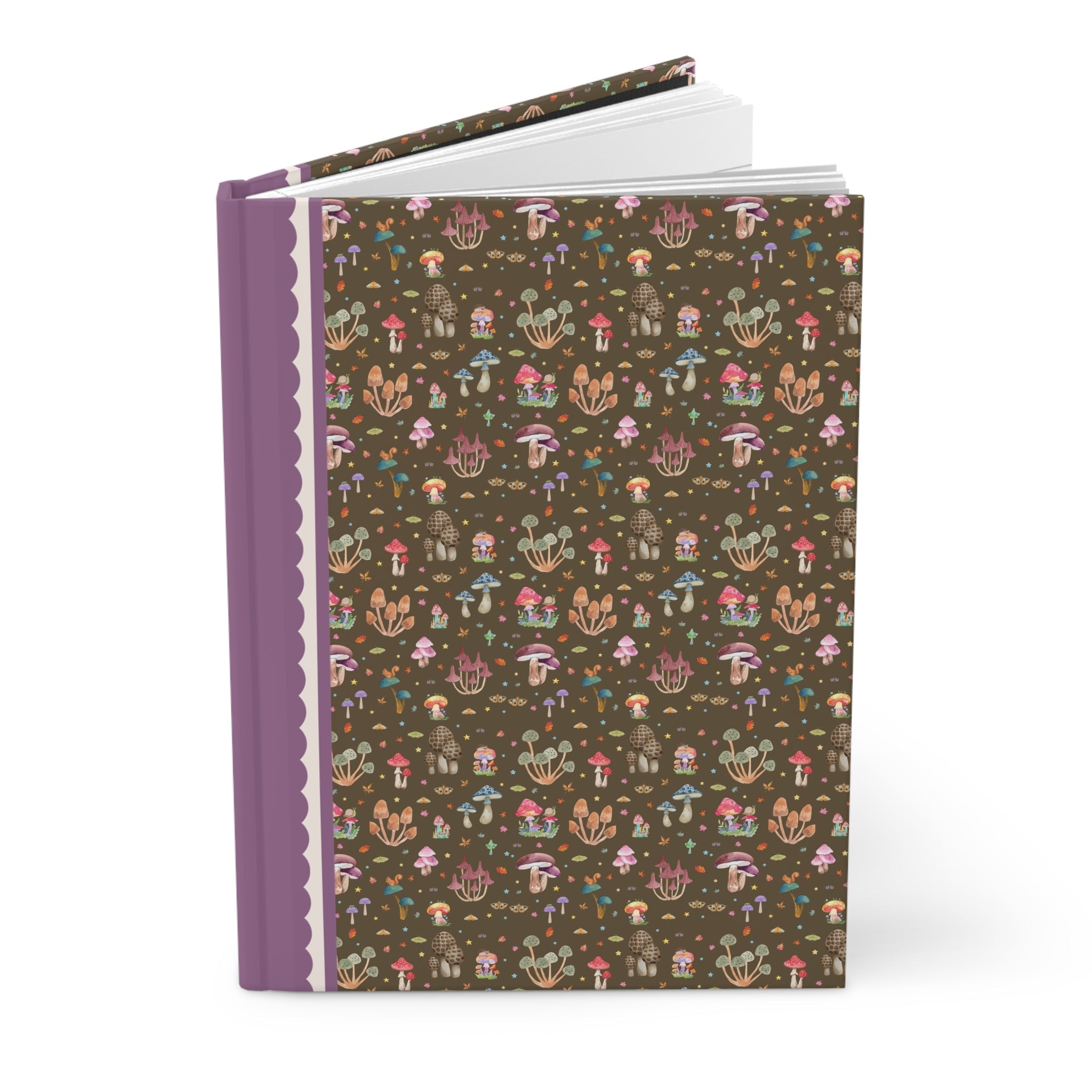 Opal and June boho mushroom journal featuring cute Y2K-inspired design, perfect for fall, cozy, and eclectic paper gift.